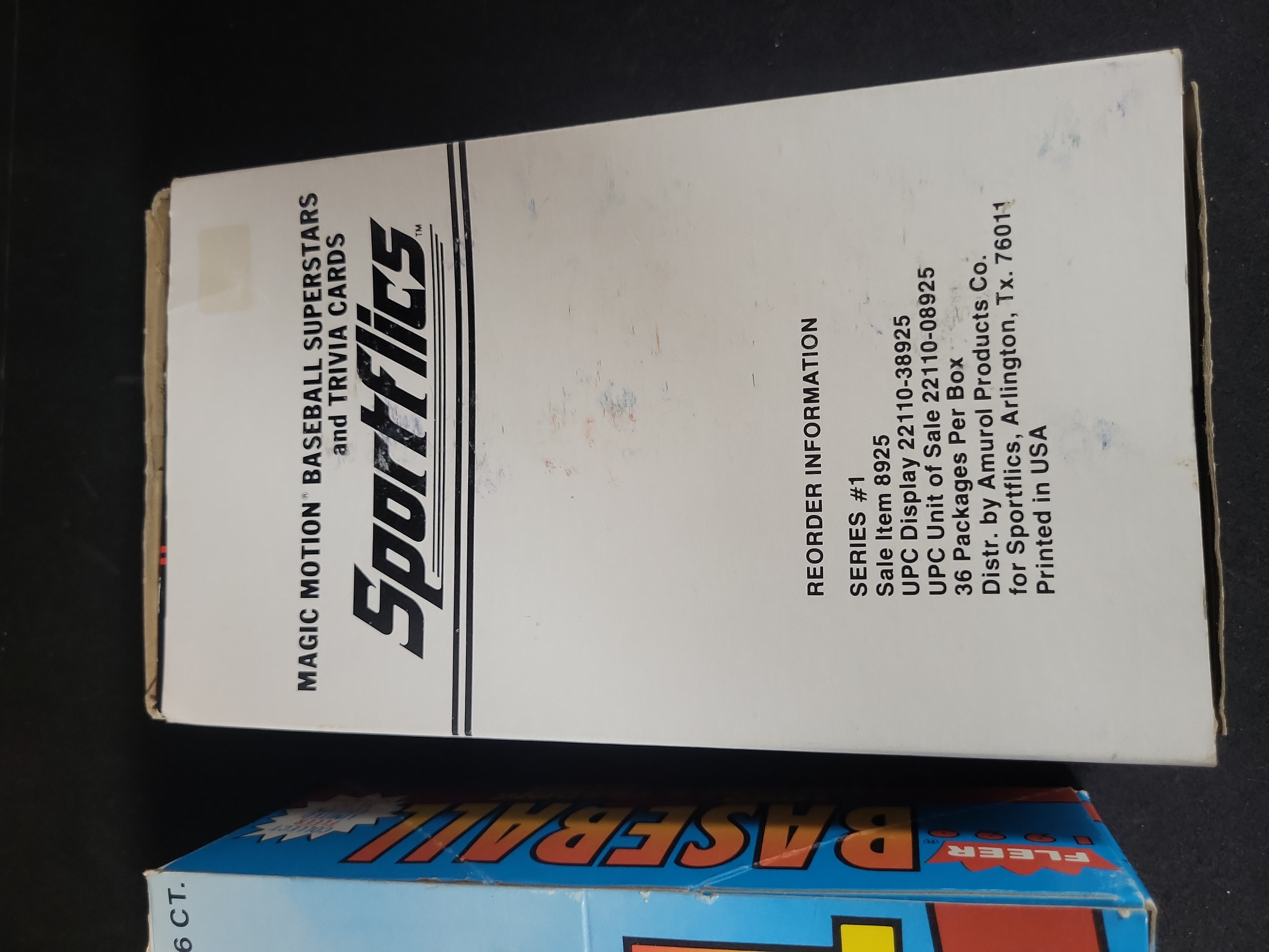 I03228 | A Trio of Vintage Sports Trading Card Boxes Including 1990 Pro Set NFL, 1990 Fleer Baseball, and 1986 Sportflics