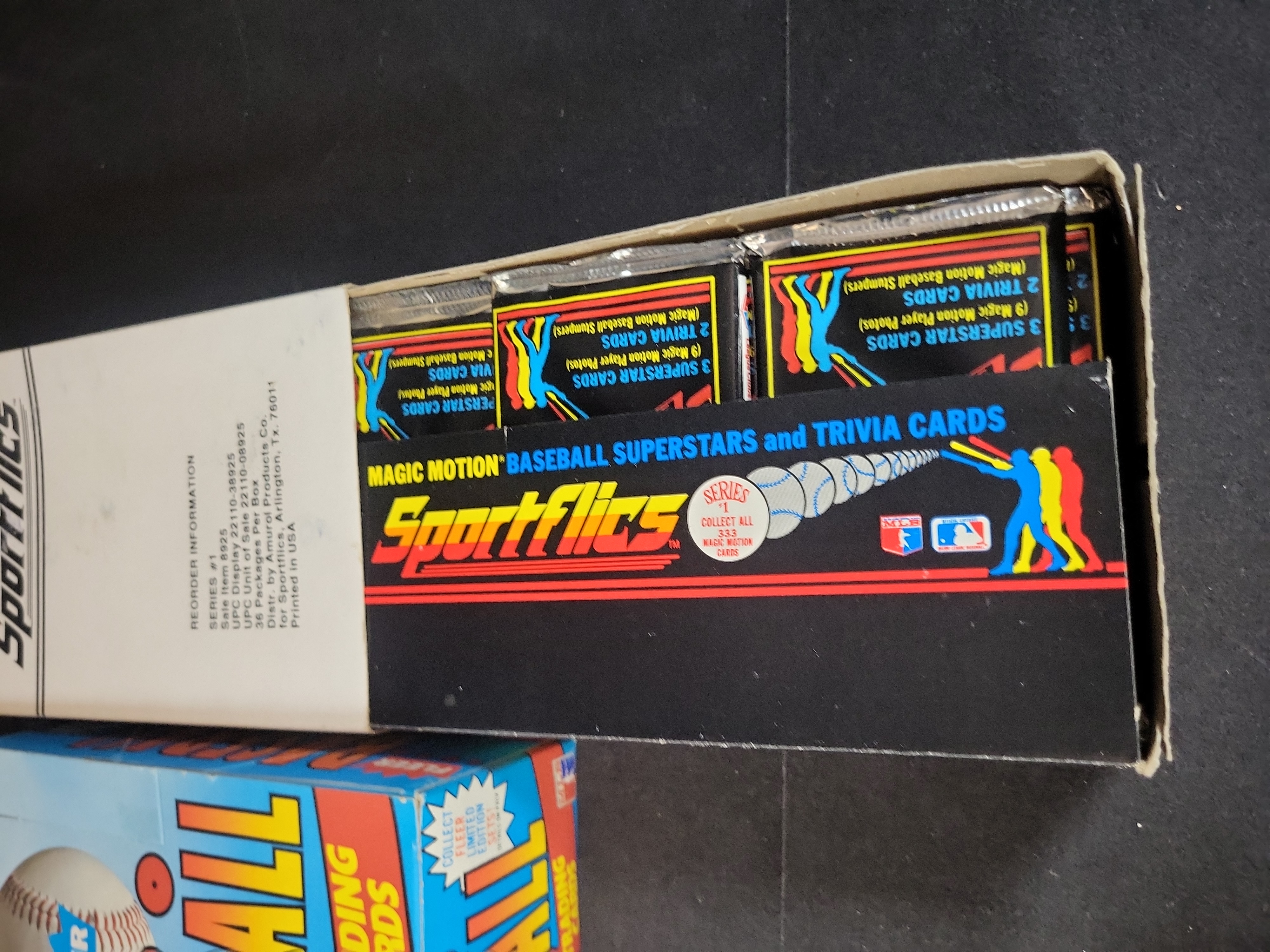 I03228 | A Trio of Vintage Sports Trading Card Boxes Including 1990 Pro Set NFL, 1990 Fleer Baseball, and 1986 Sportflics