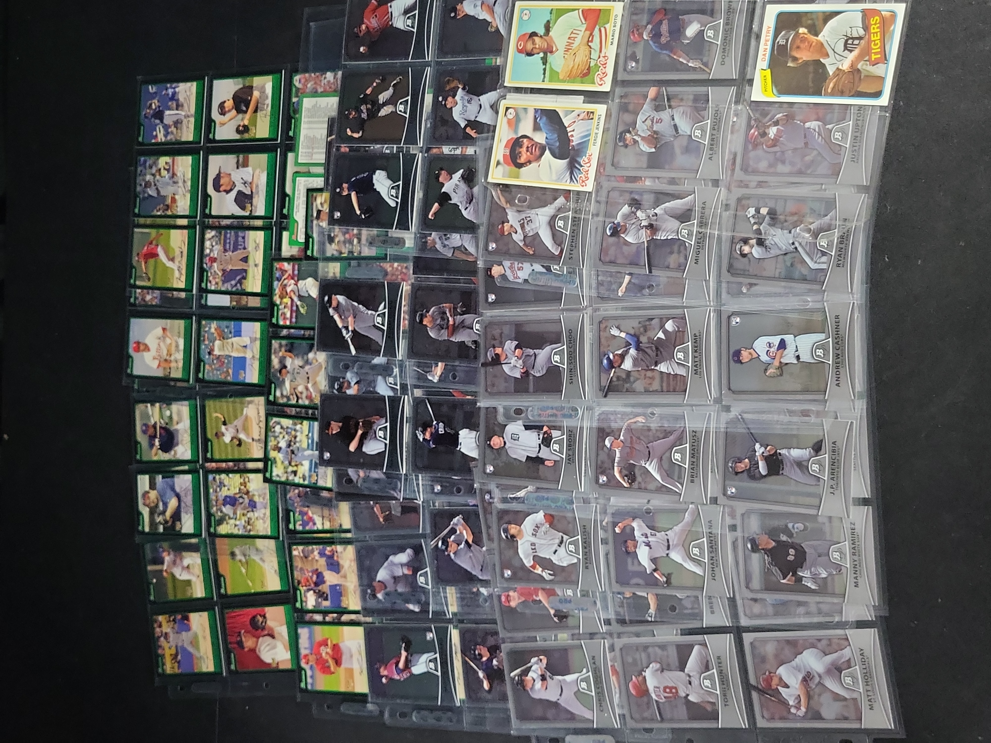 I03340 | A Collection of Modern and Late Vintage Baseball Trading Cards Featuring 2010 Bowman Platinum and 2006 Bowman