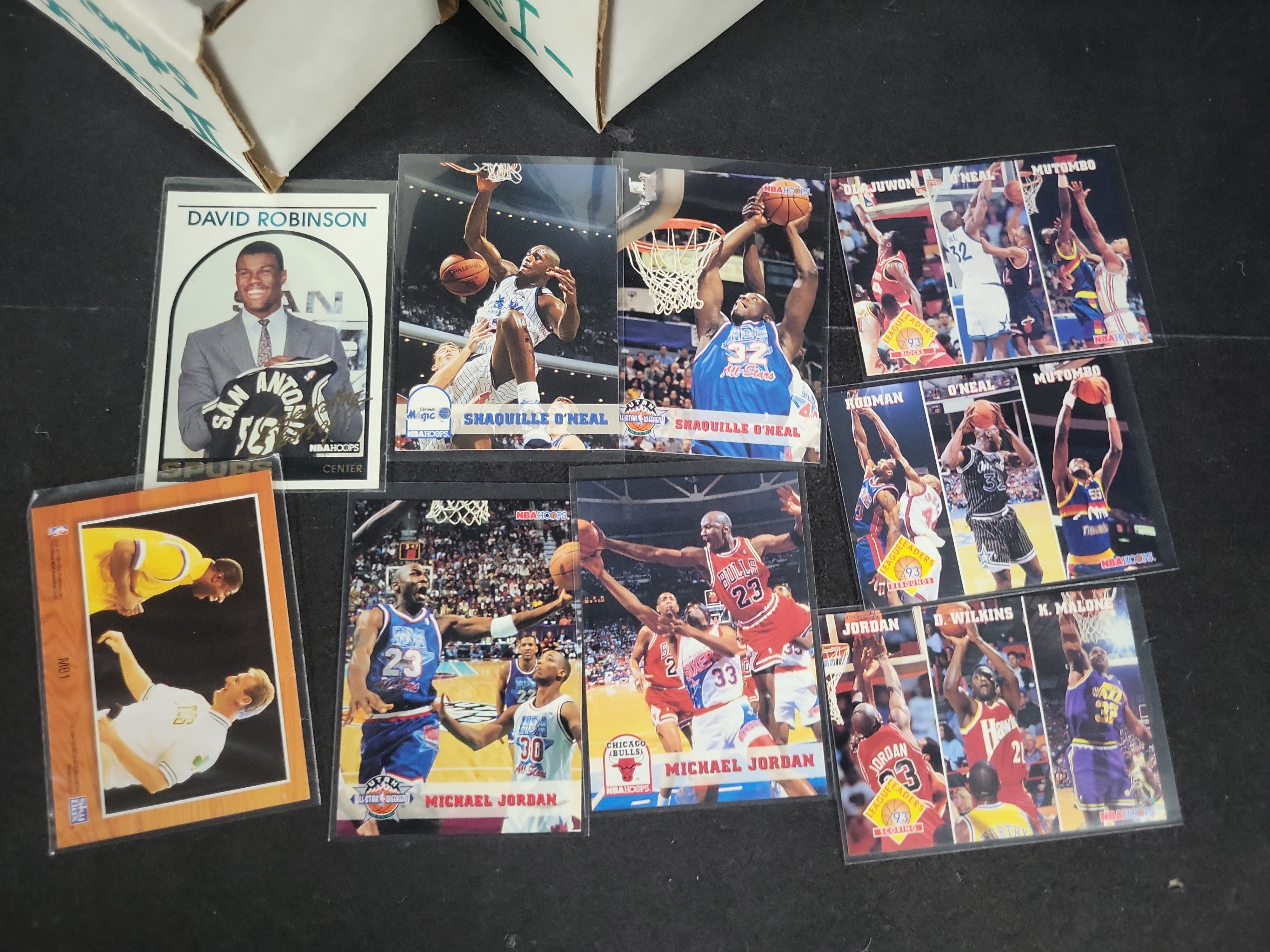 I03809 | A Collection of 1993-94 NBA Hoops Series I and Series II Basketball Trading Cards