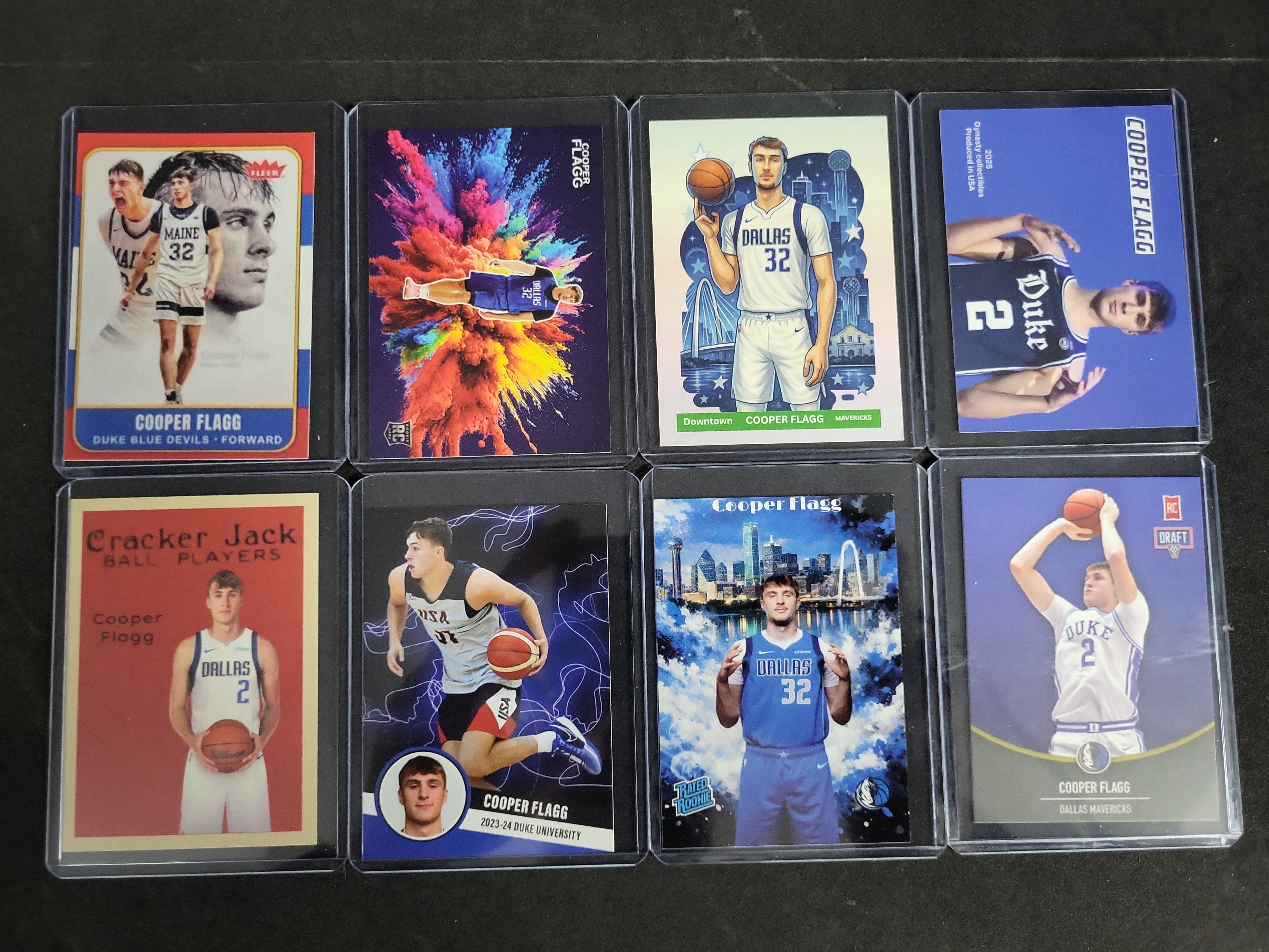 I03289 | Eight Cooper Flagg Custom Novelty Art Basketball Cards