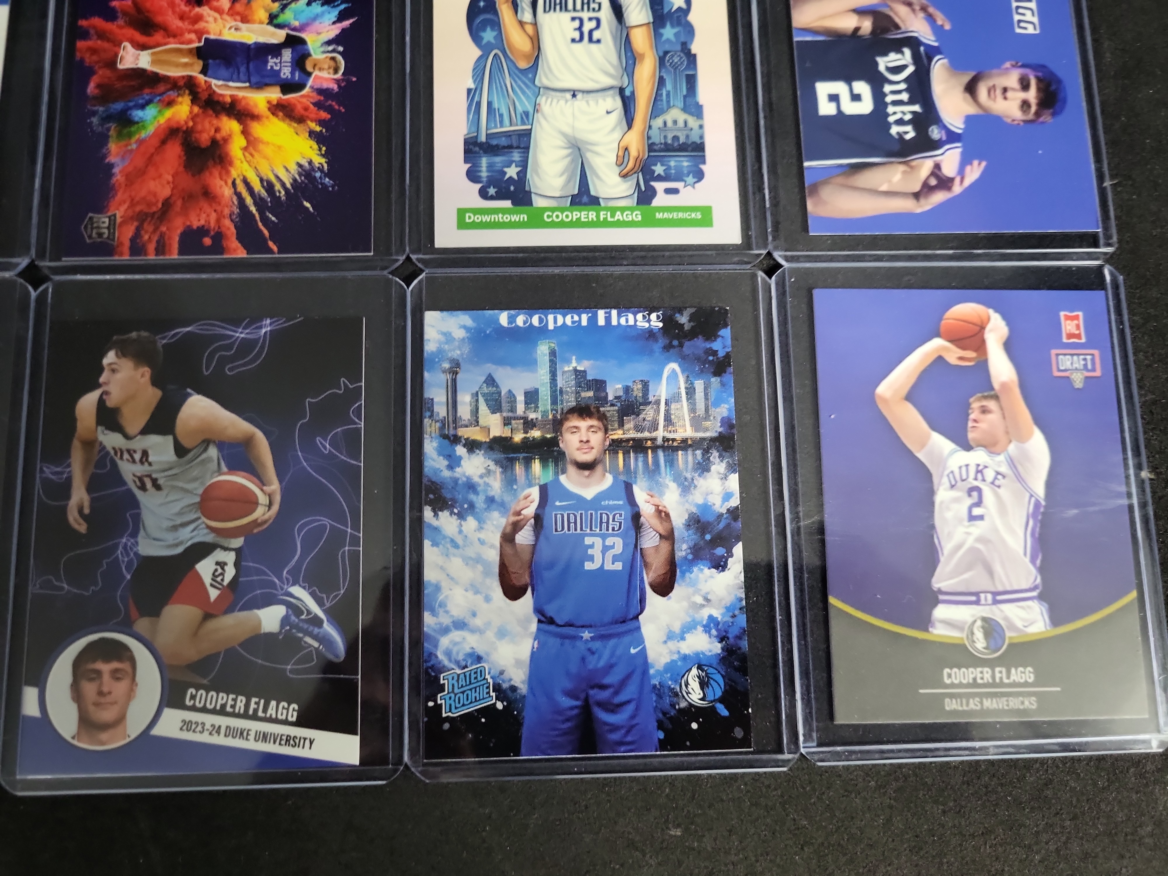 I03289 | Eight Cooper Flagg Custom Novelty Art Basketball Cards