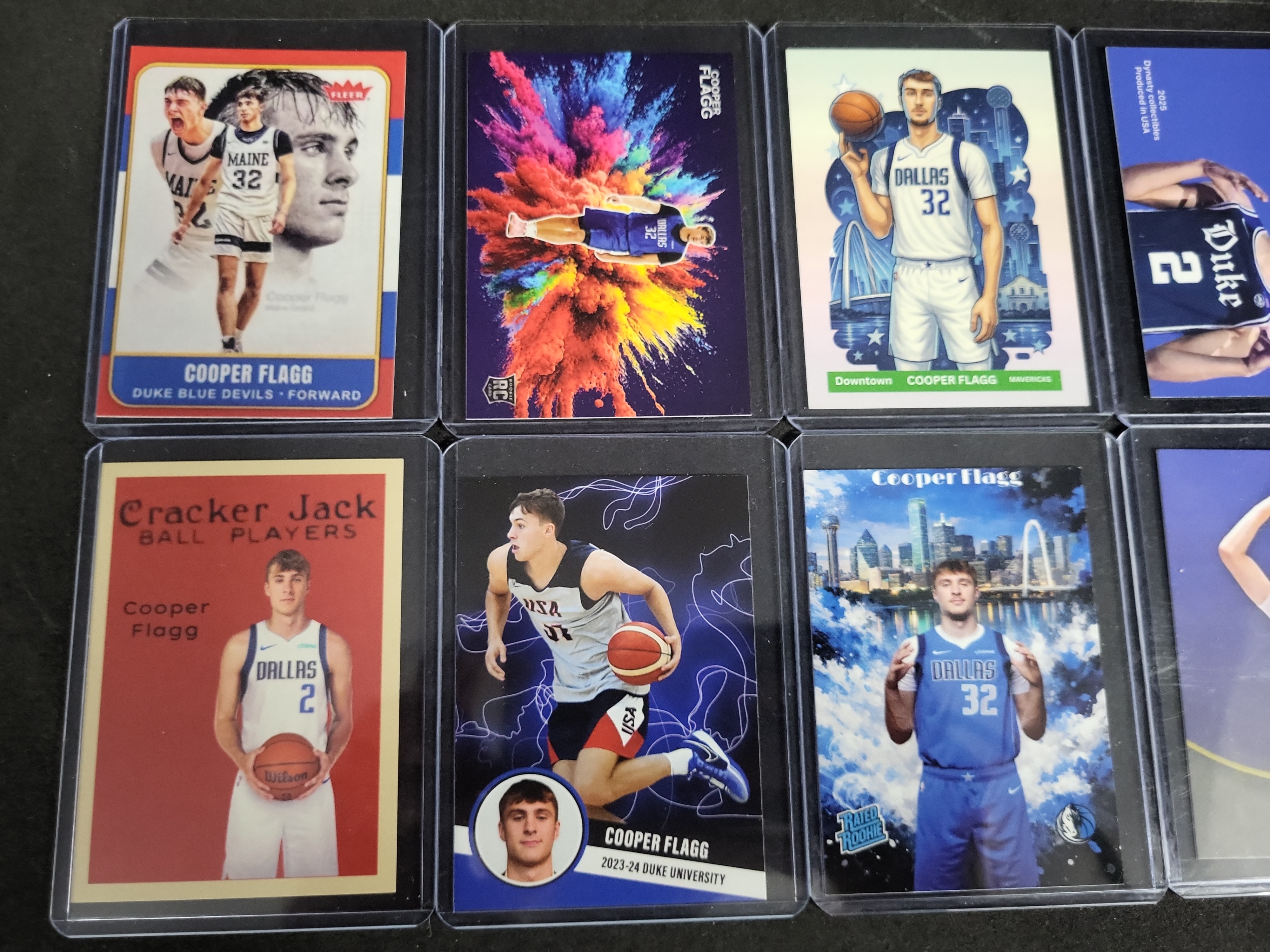 I03289 | Eight Cooper Flagg Custom Novelty Art Basketball Cards