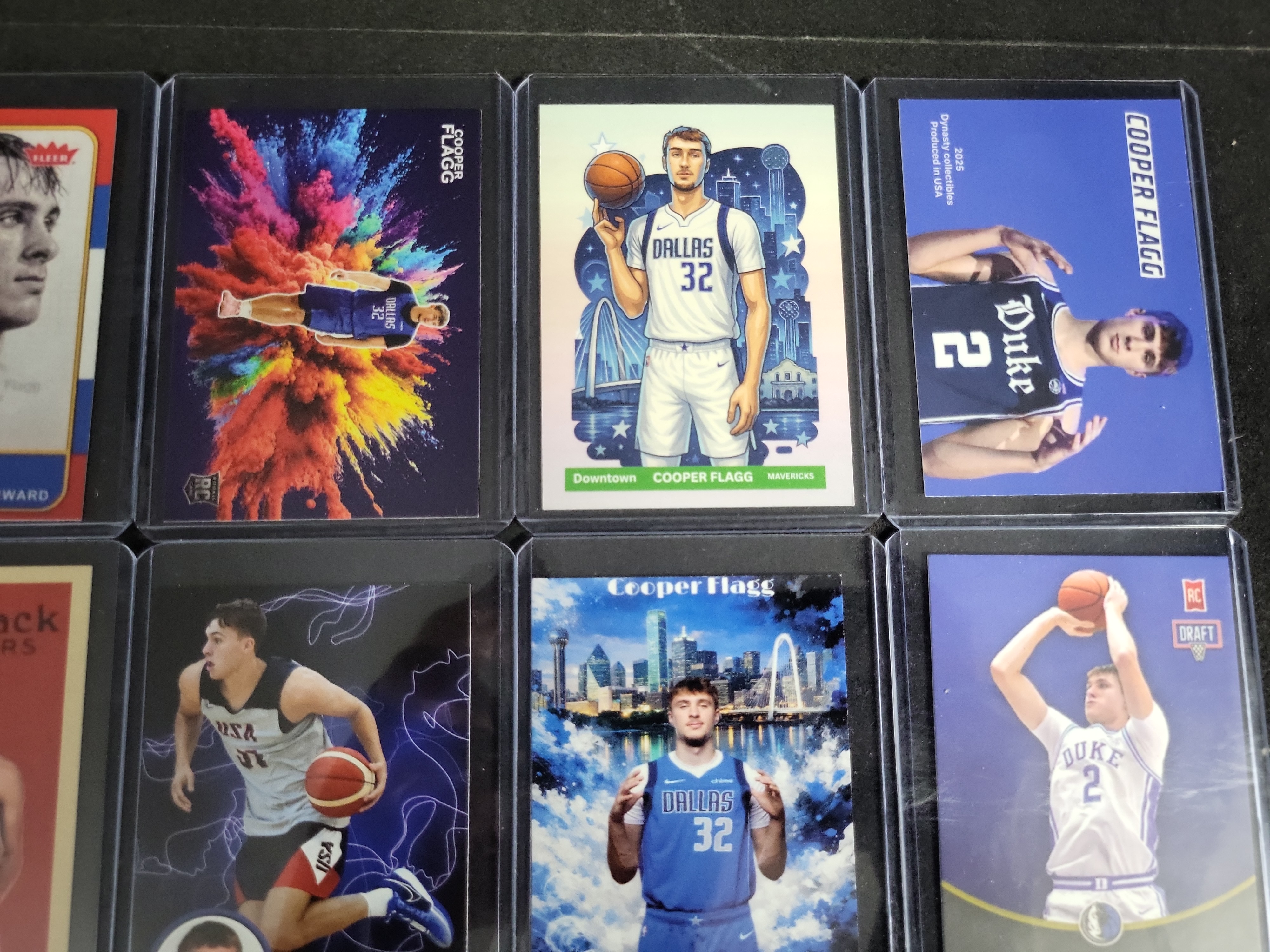 I03289 | Eight Cooper Flagg Custom Novelty Art Basketball Cards