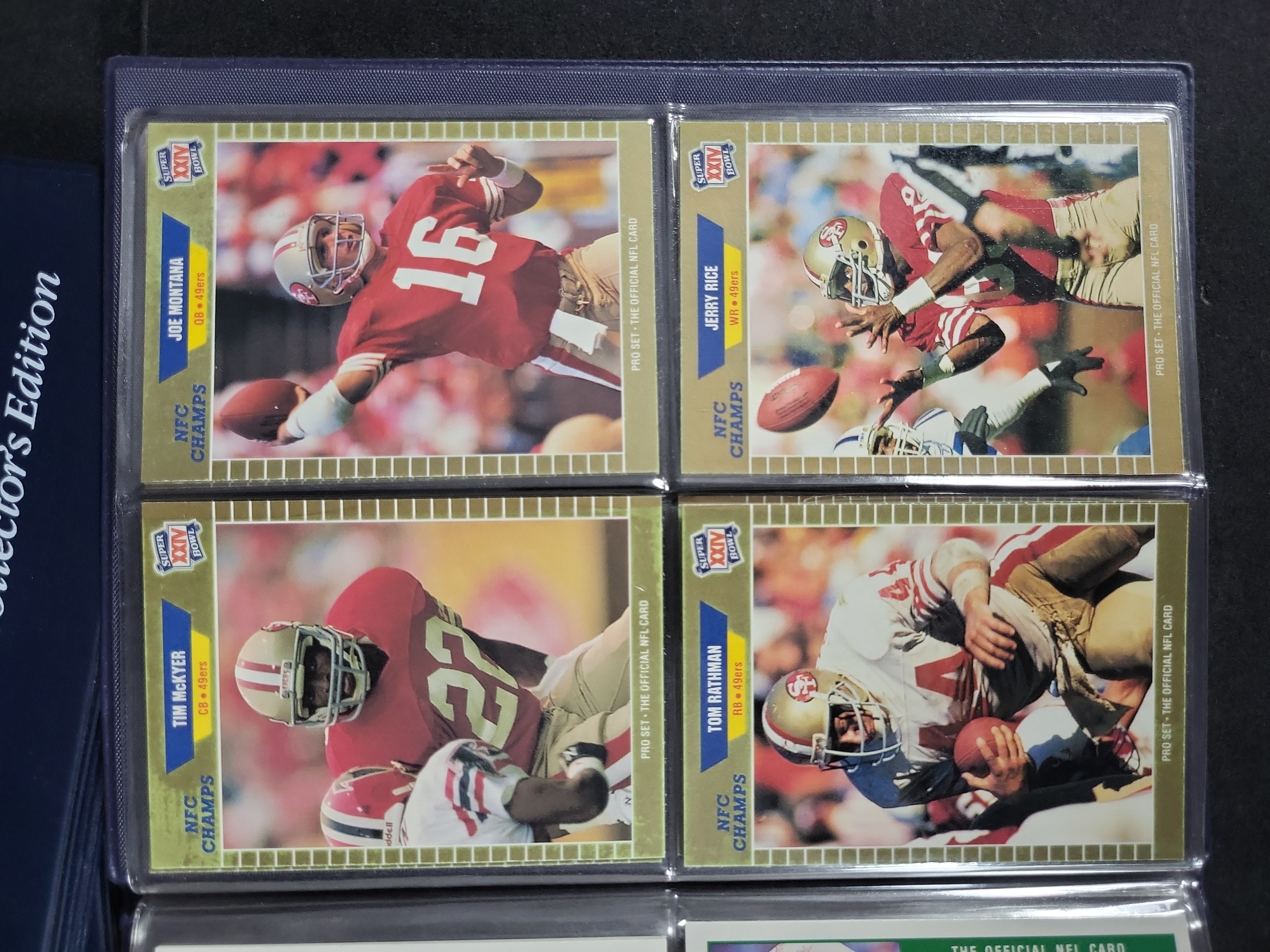 I03202 | Three 1990 Pro Set Super Bowl XXIV GTE Special Collector's Edition Trading Card Sets