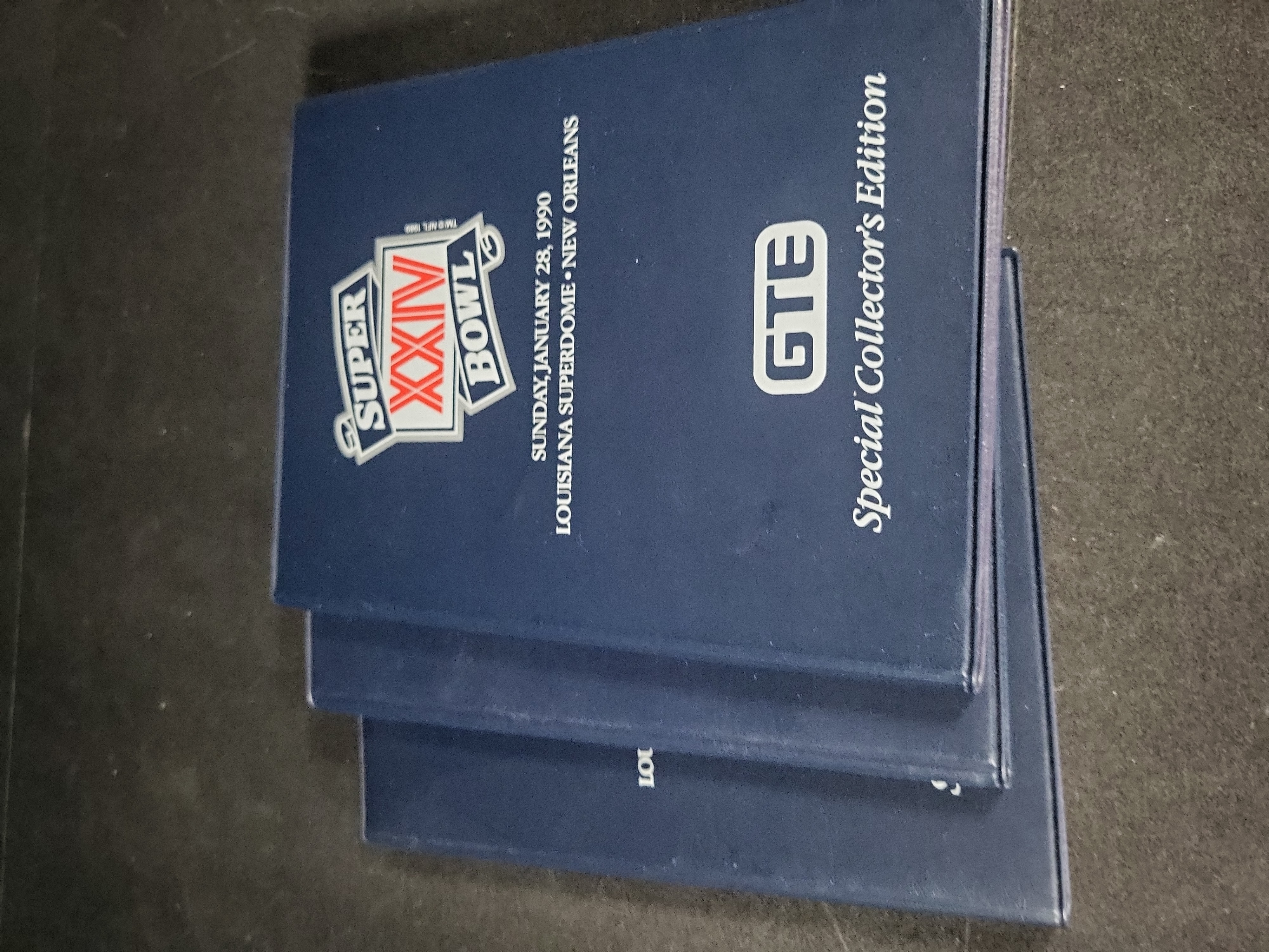 I03202 | Three 1990 Pro Set Super Bowl XXIV GTE Special Collector's Edition Trading Card Sets