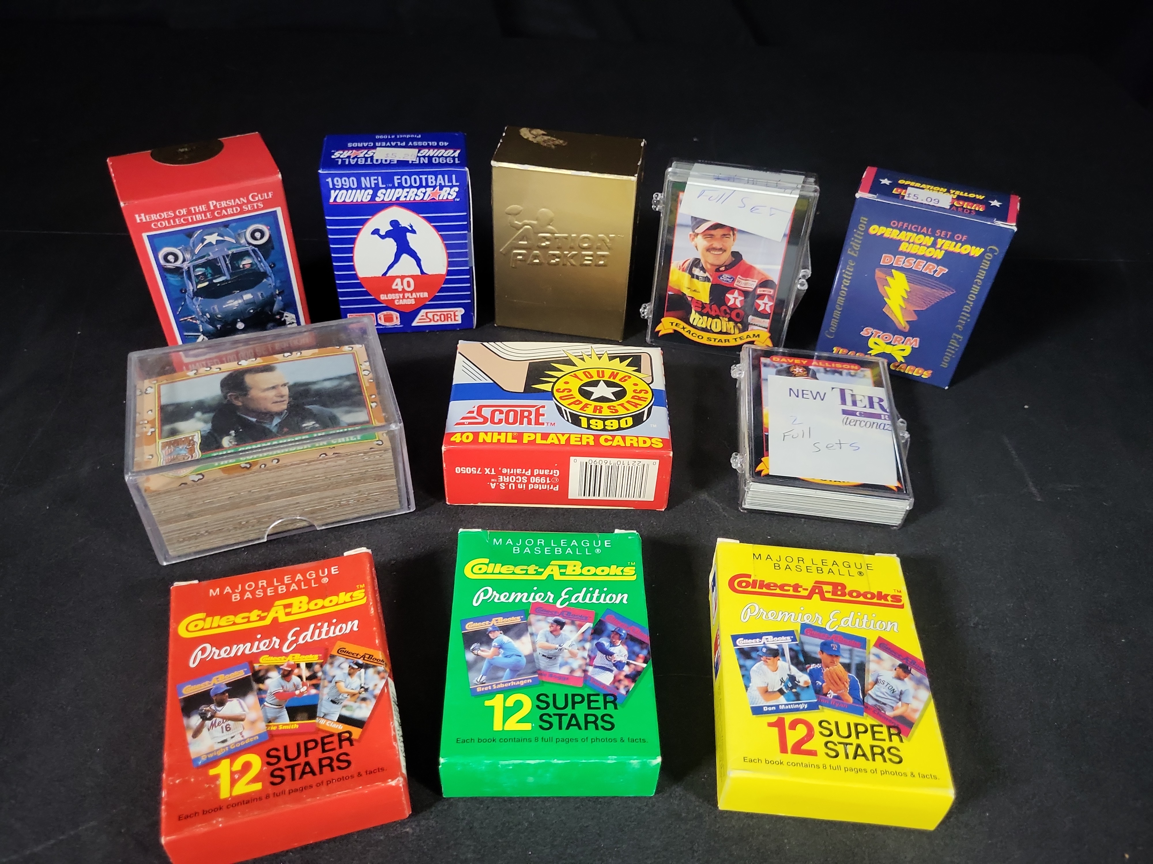 I03220 | A Collection of Assorted 1990s Sports and Desert Storm Trading Card Sets and Collectibles
