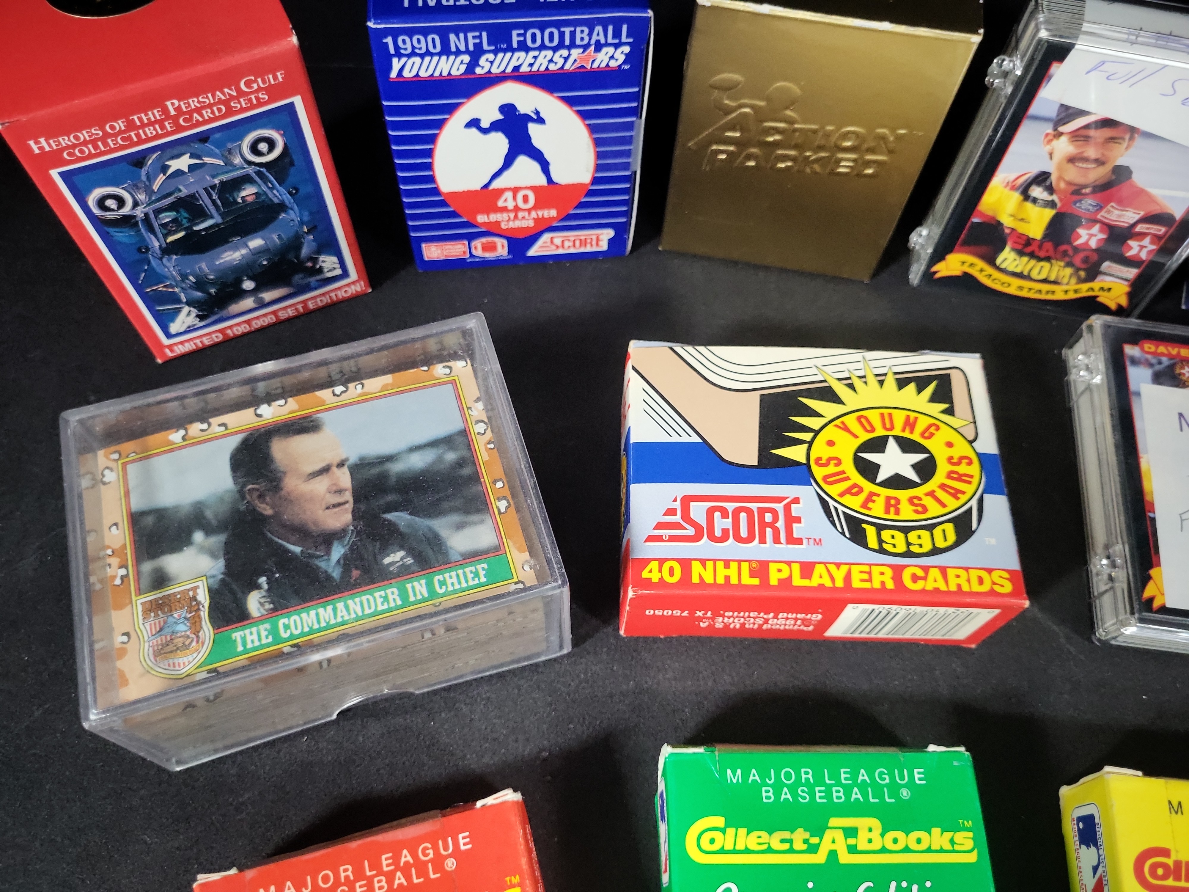 I03220 | A Collection of Assorted 1990s Sports and Desert Storm Trading Card Sets and Collectibles
