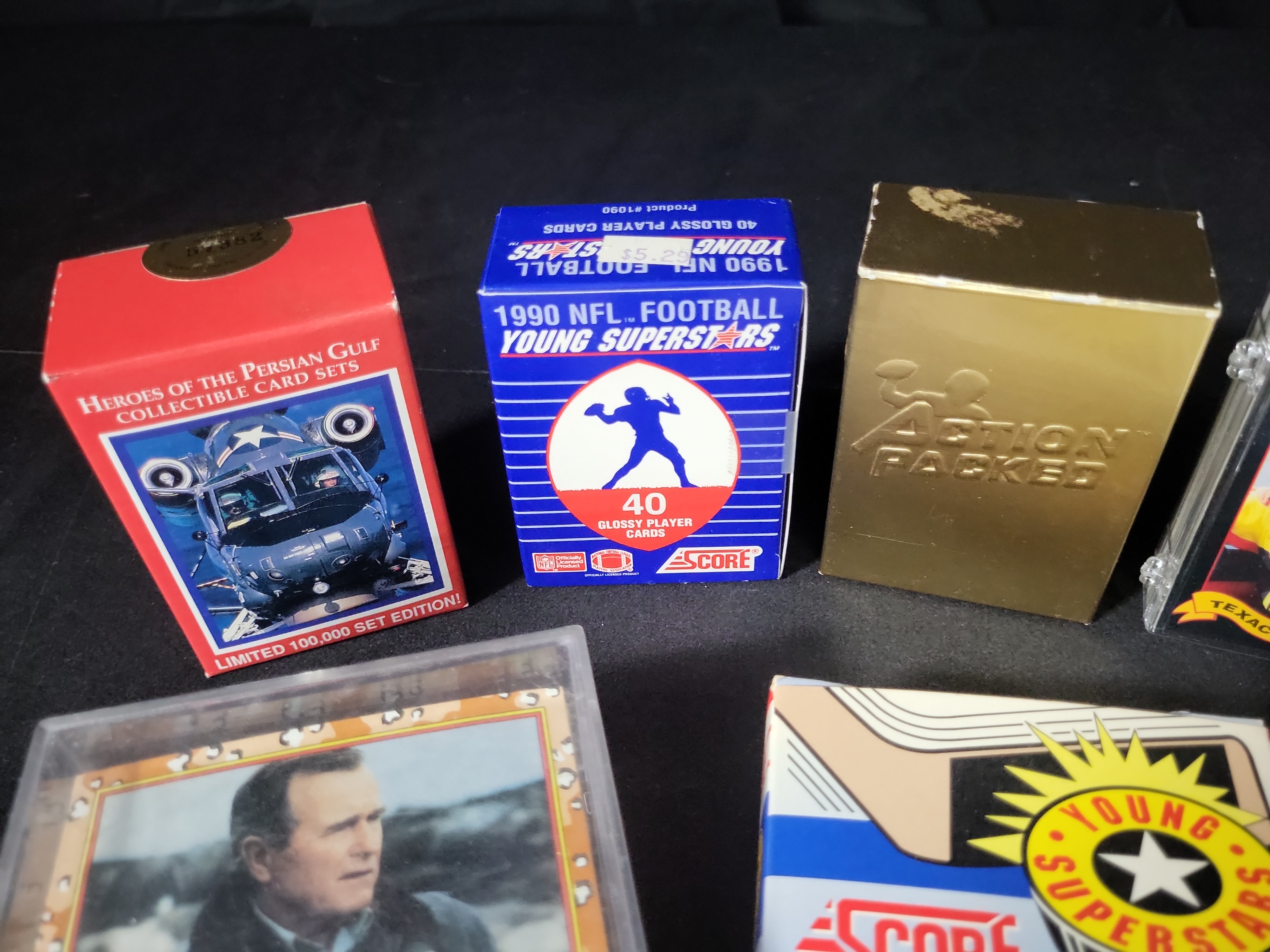 I03220 | A Collection of Assorted 1990s Sports and Desert Storm Trading Card Sets and Collectibles