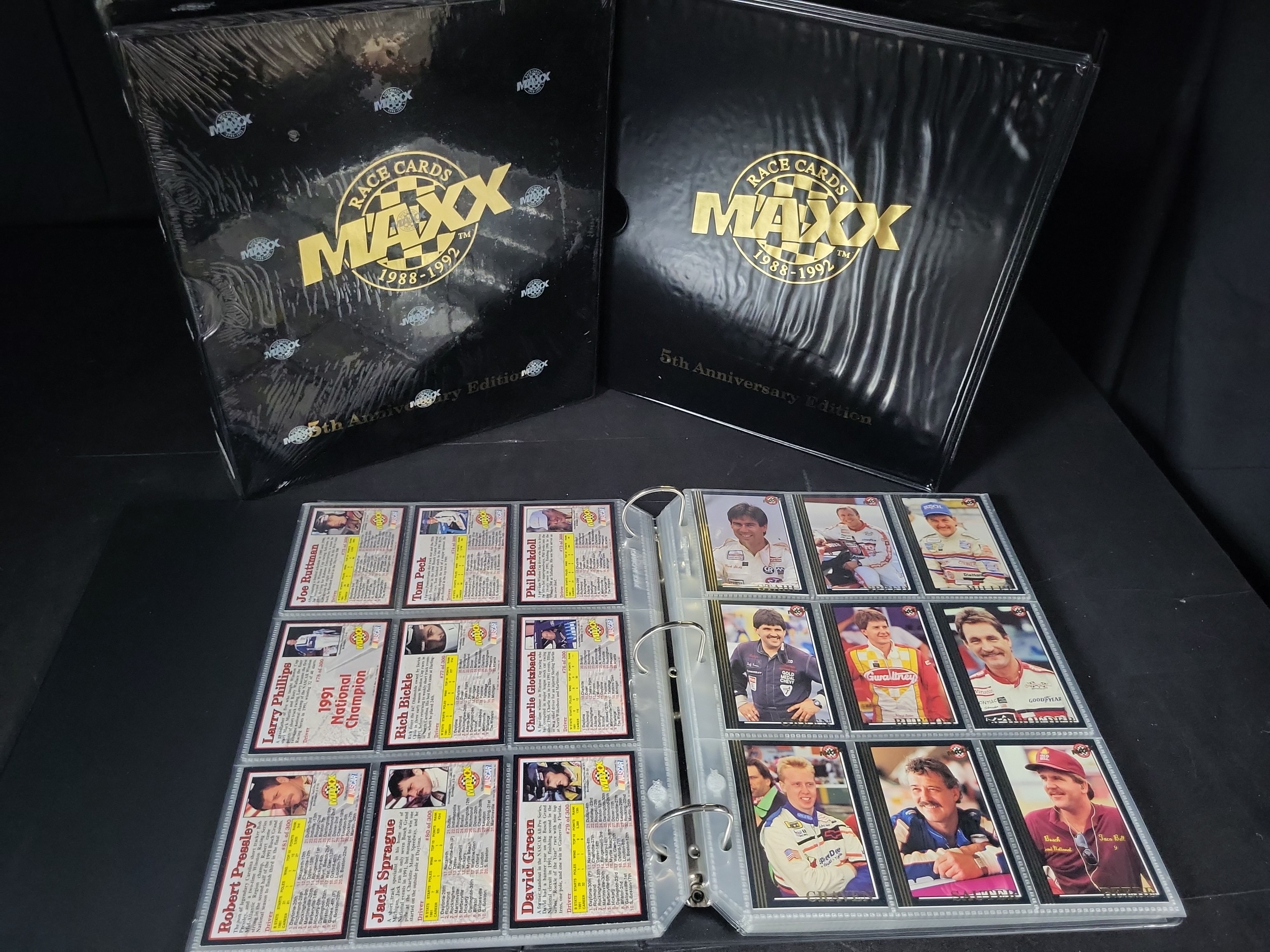 I03222 | A Pair of 1992 Maxx Race Cards 5th Anniversary Edition NASCAR Trading Card Sets