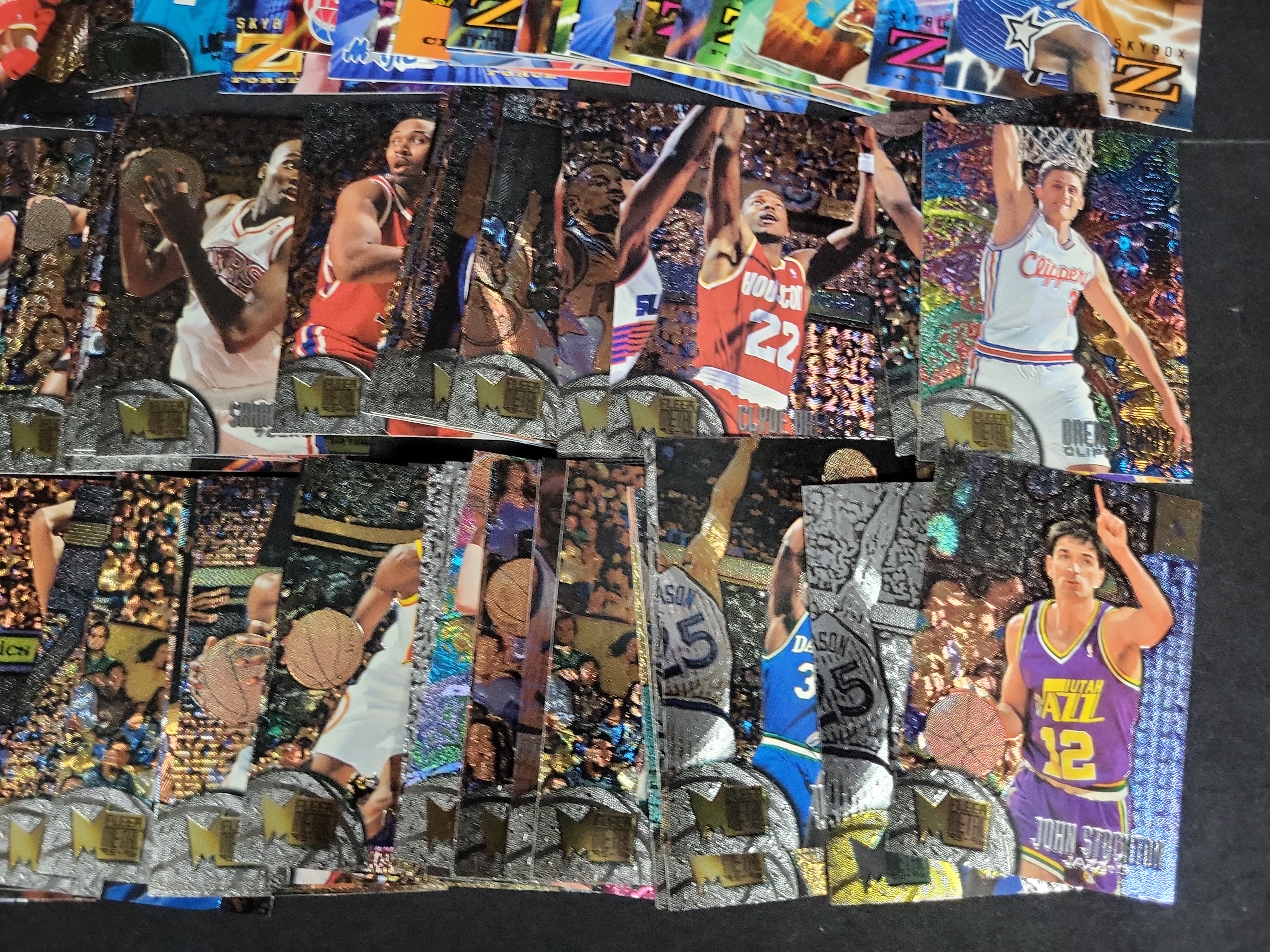 I03803 | A Collection of 1995-96 Fleer Metal and Skybox Z-Force NBA Basketball Cards