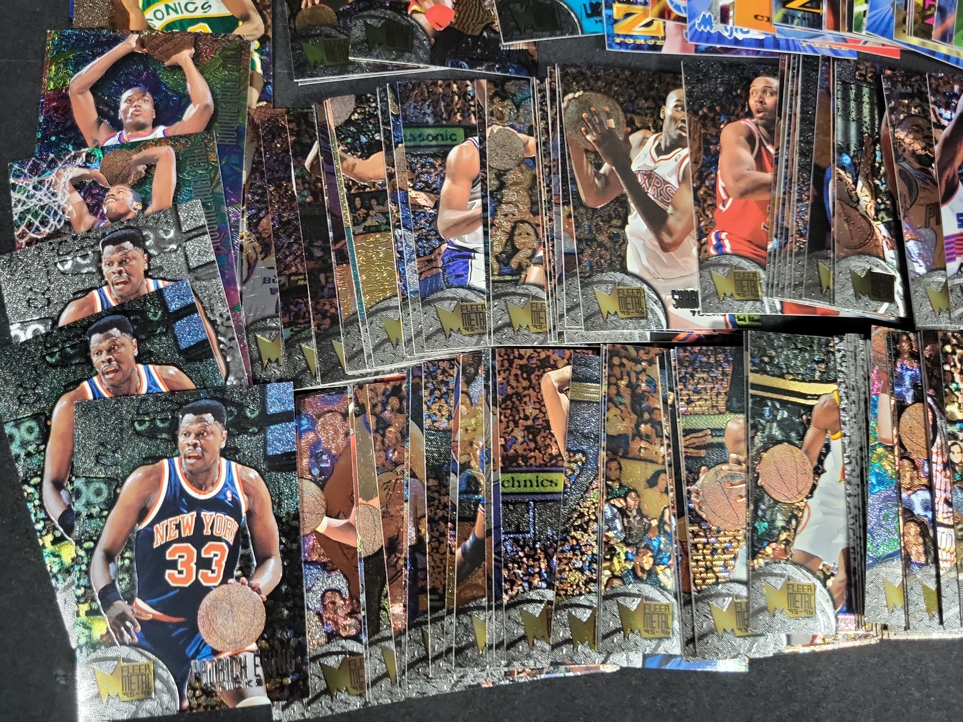 I03803 | A Collection of 1995-96 Fleer Metal and Skybox Z-Force NBA Basketball Cards