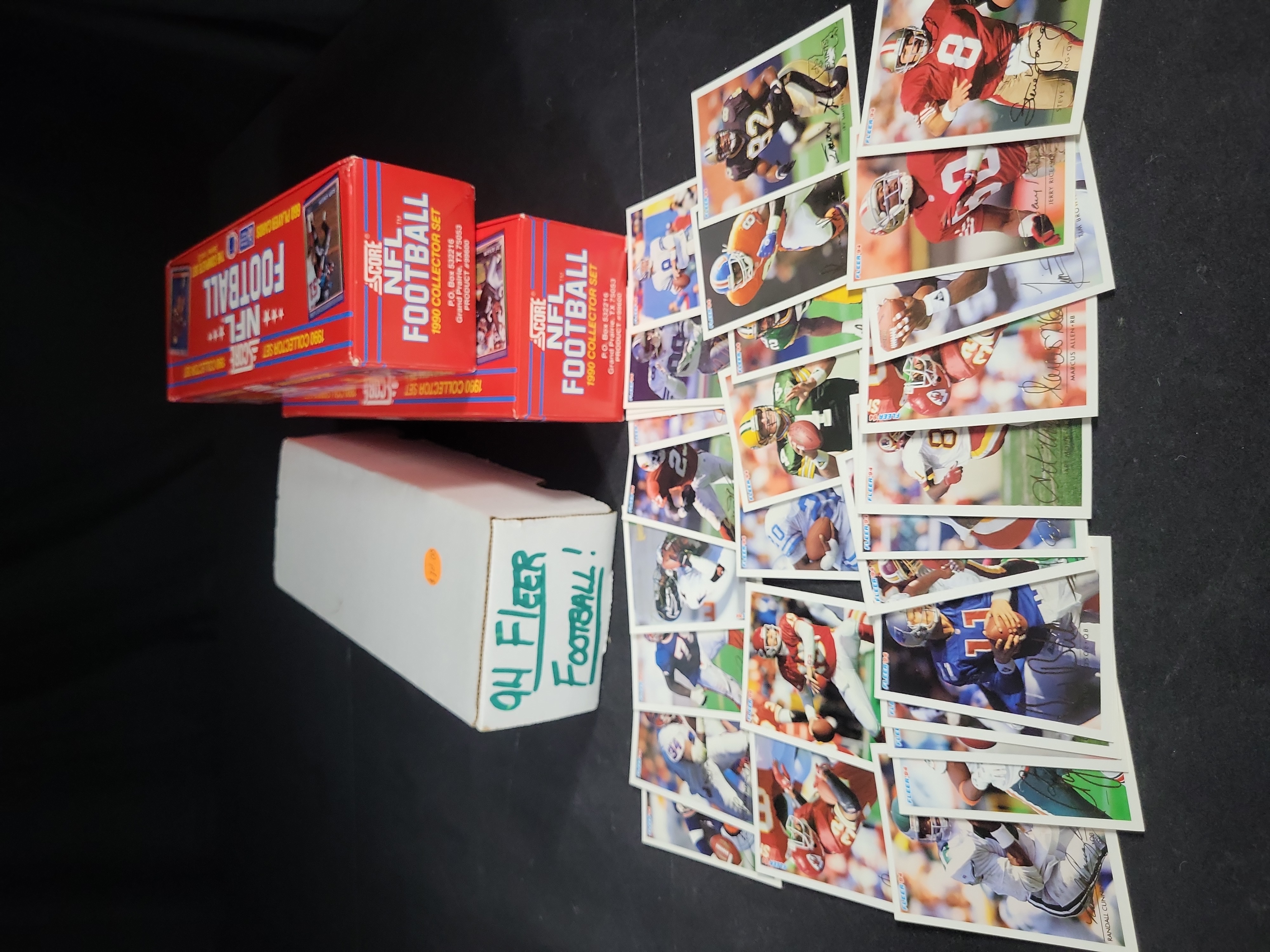 I03830 | A Collection of 1990 Score NFL Football Complete Sets and 1994 Fleer Football Trading Cards