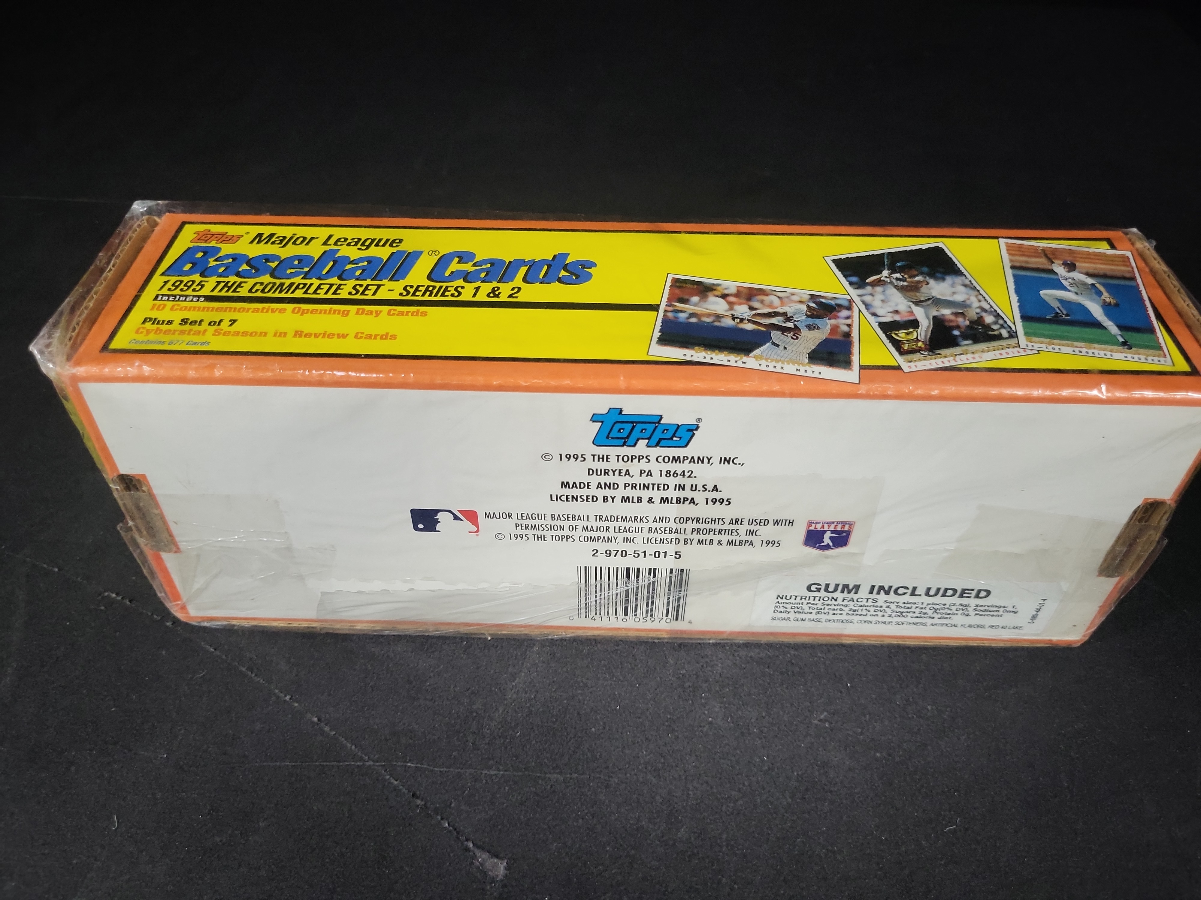 I03823 | 1995 Topps Major League Baseball Complete Set Series 1 and 2 Factory Sealed Box