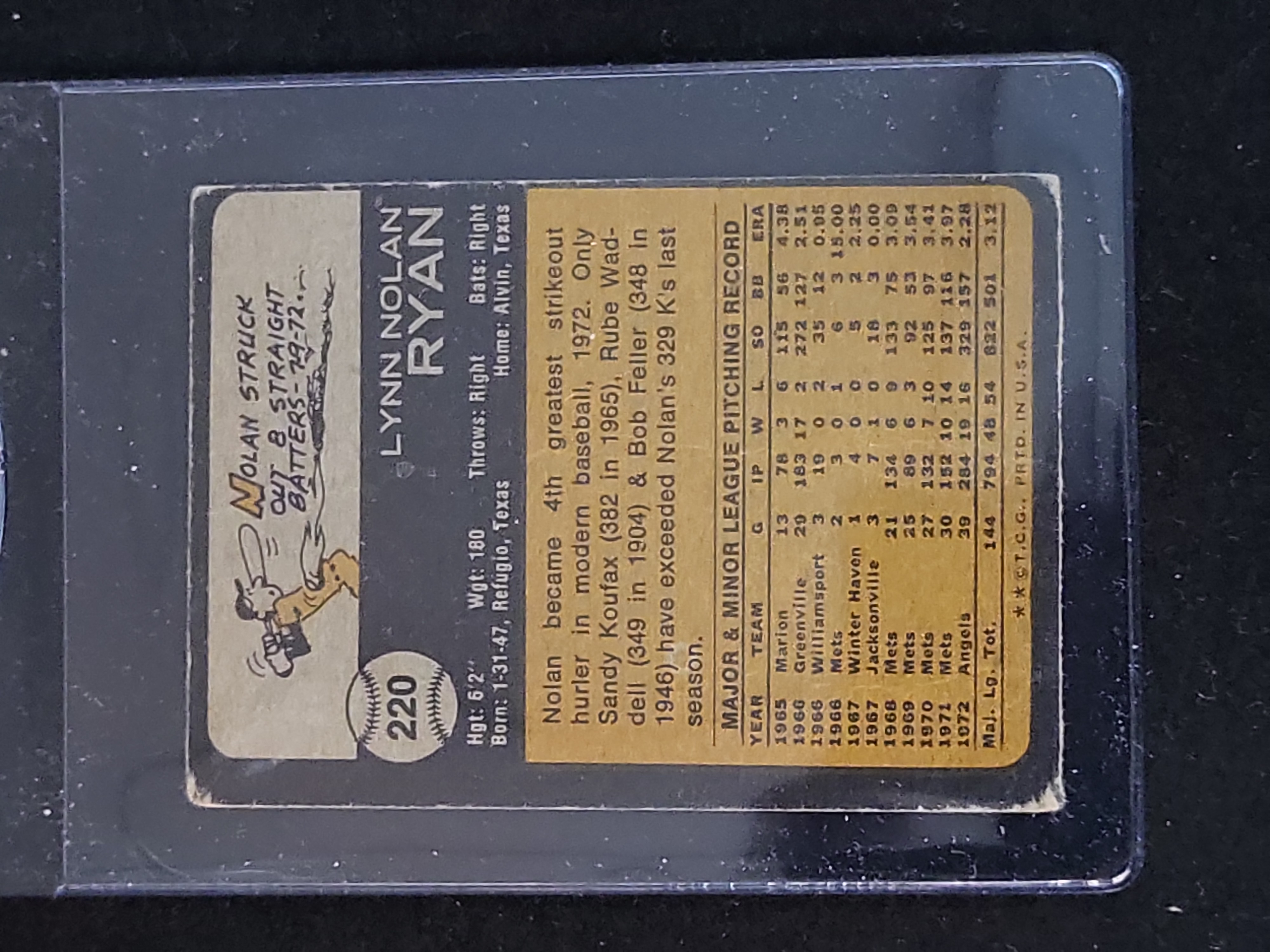 I01037 | Baseball Nolan Ryan 1973 Topps #220