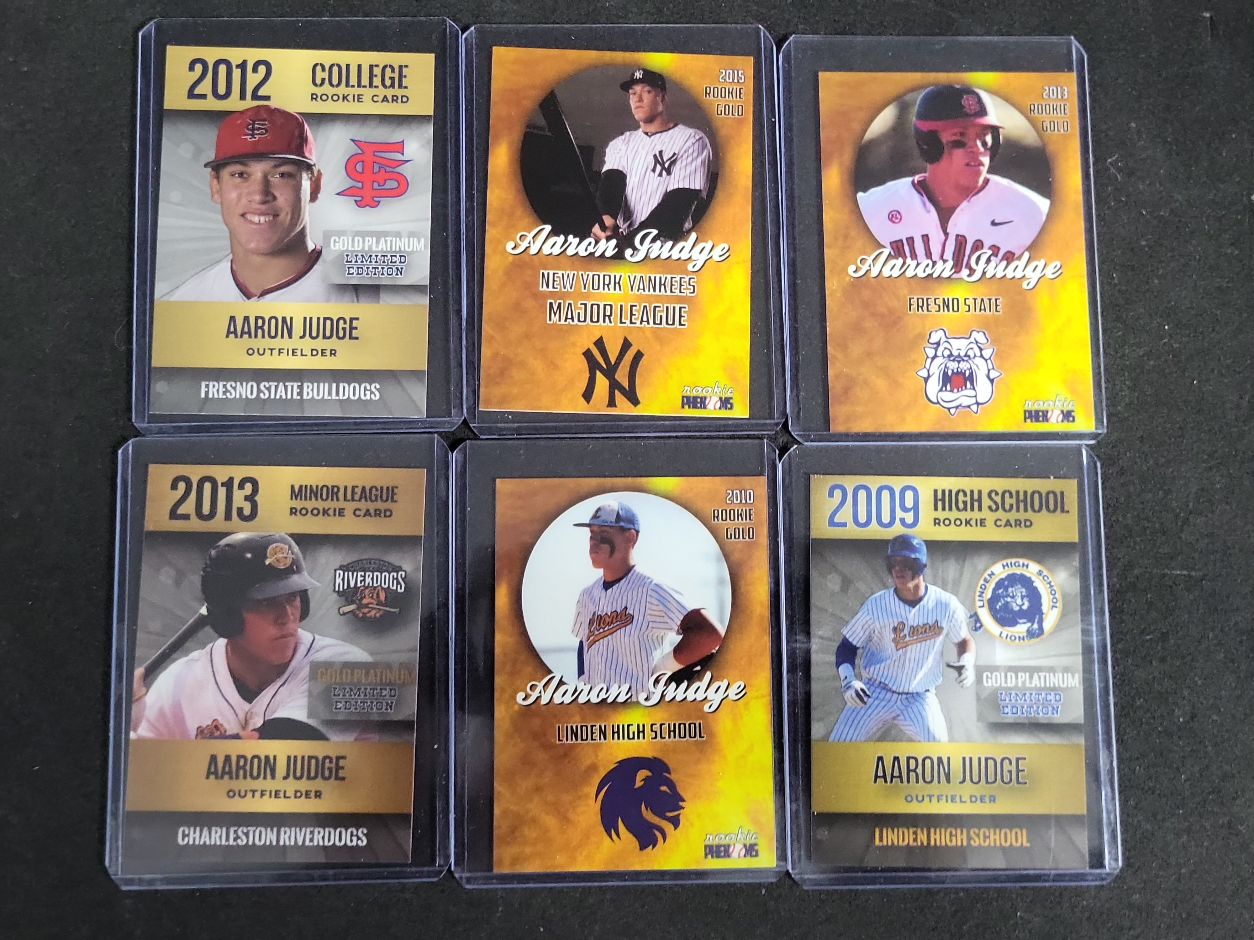 I03273 | A Collection of Six Aaron Judge Rookie Phenoms Baseball Cards