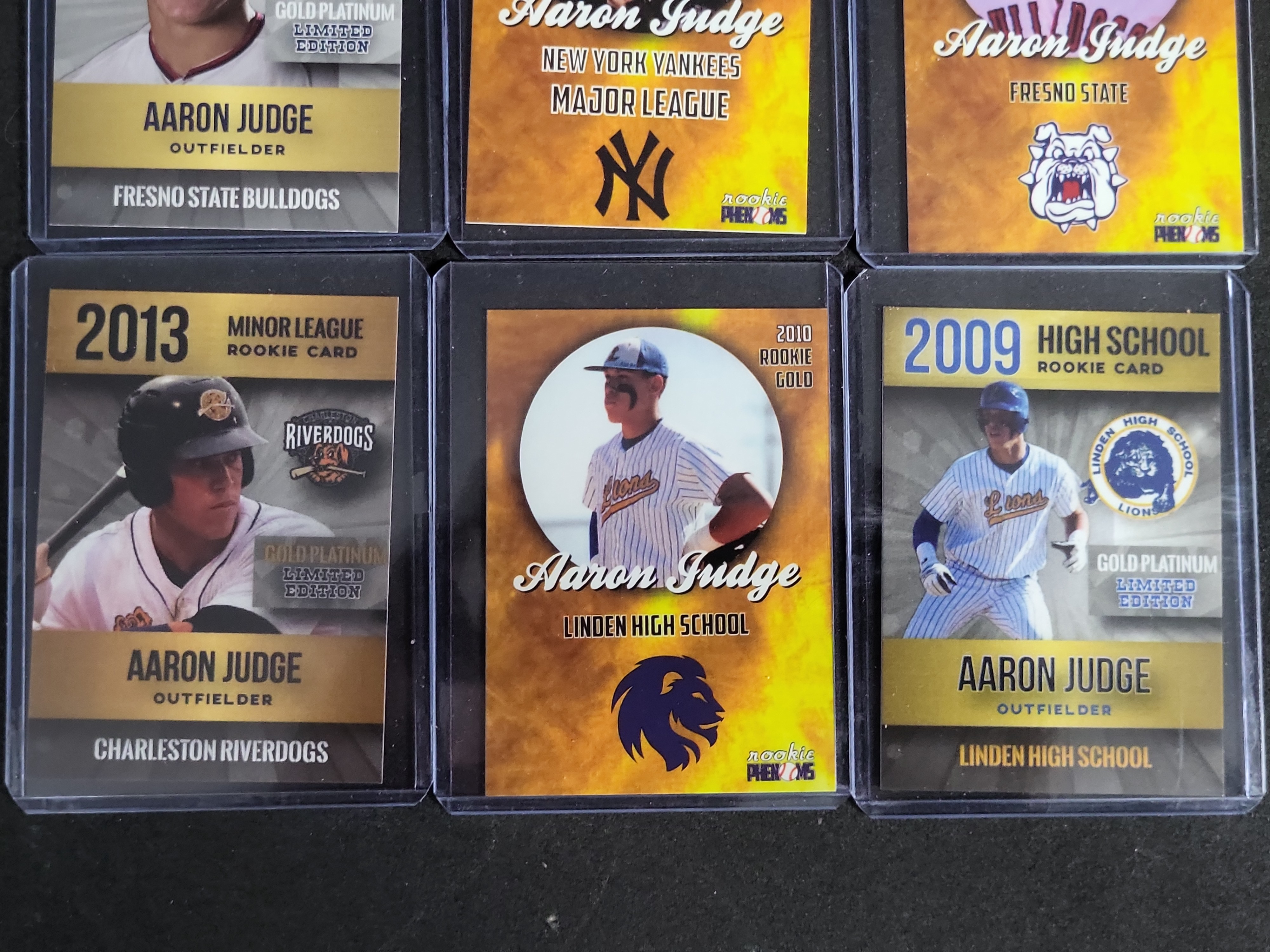 I03273 | A Collection of Six Aaron Judge Rookie Phenoms Baseball Cards