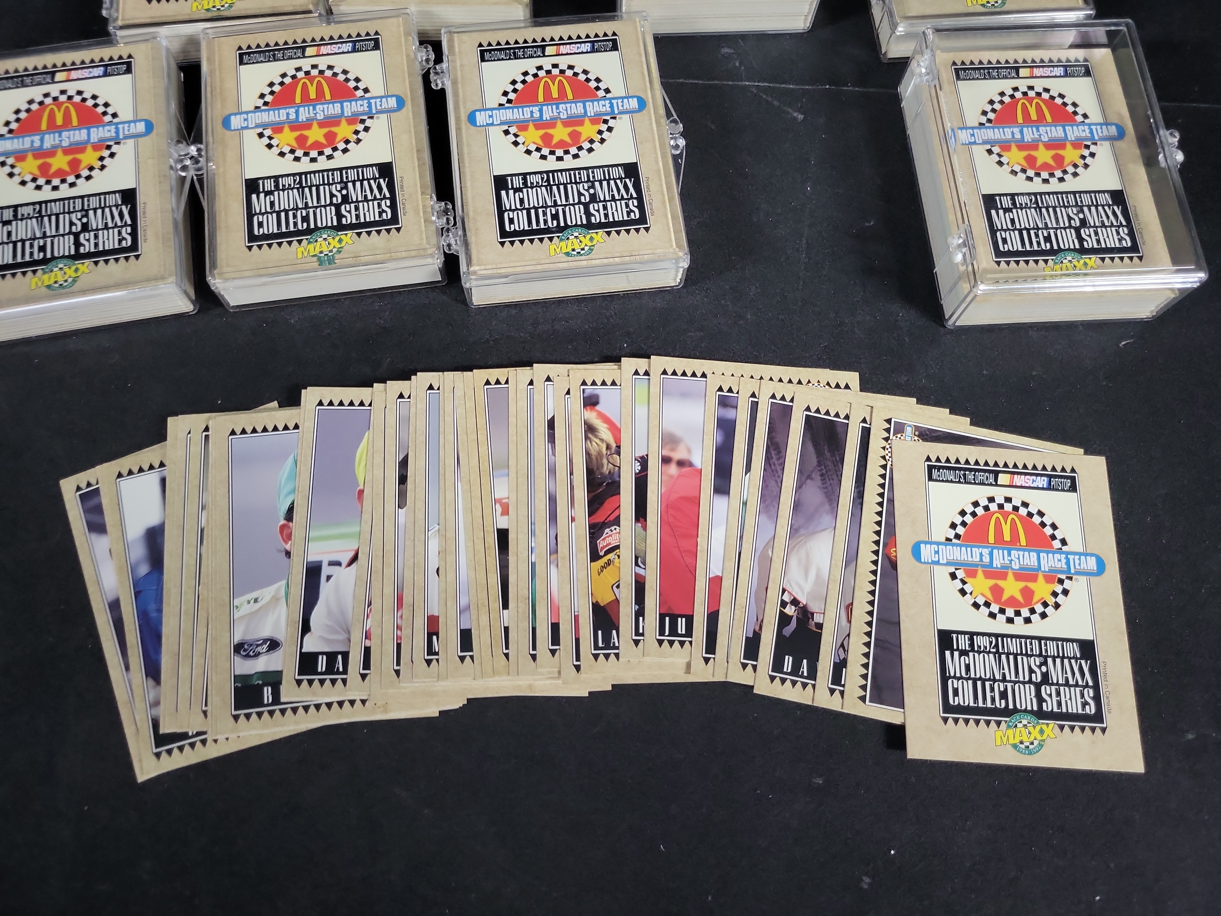 I03221 | Thirteen Sets of 1992 McDonalds-Maxx NASCAR All-Star Race Team Collector Cards