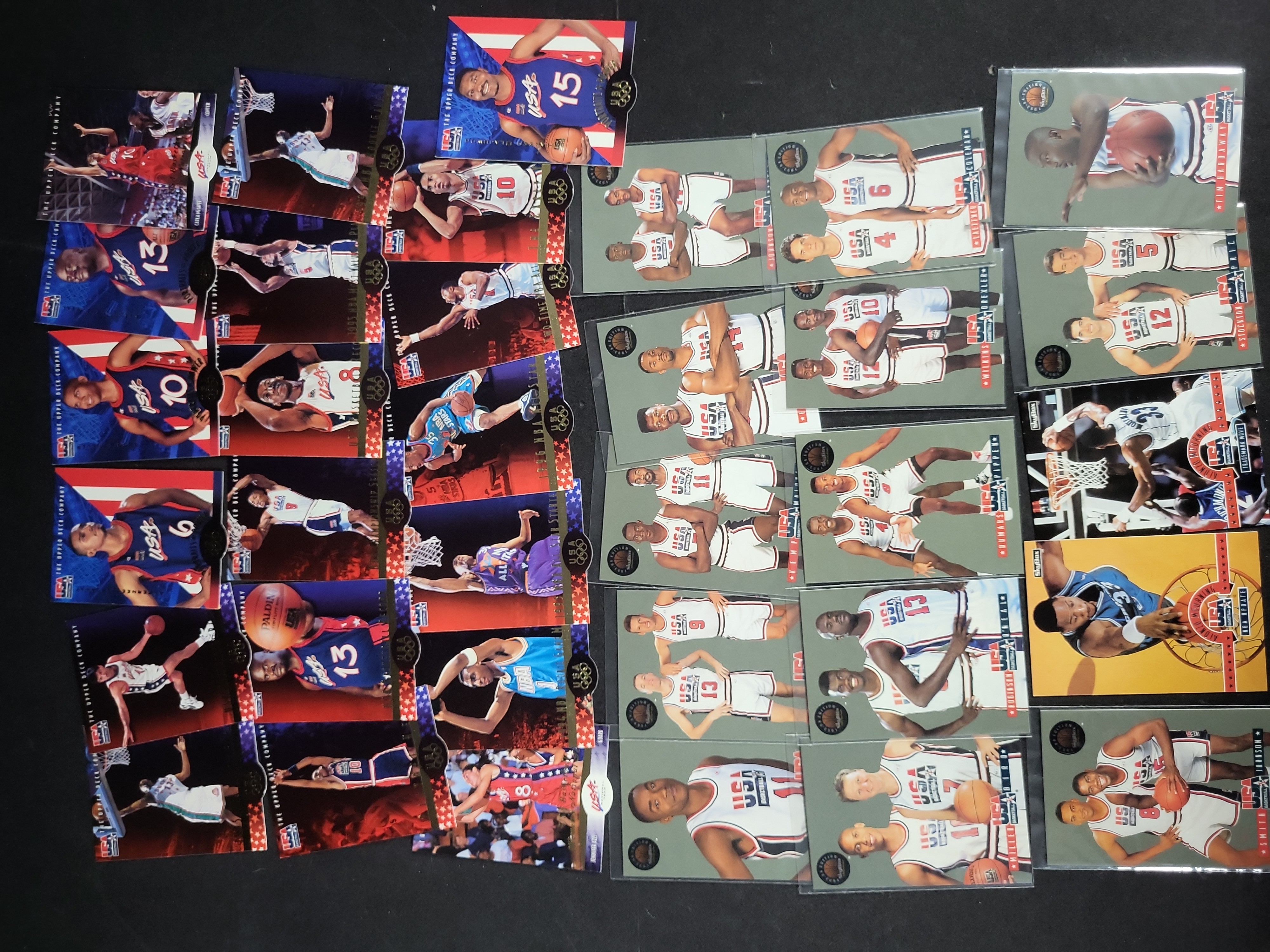 I03818 | A Collection of USA Basketball Trading Cards Featuring Upper Deck and SkyBox Series