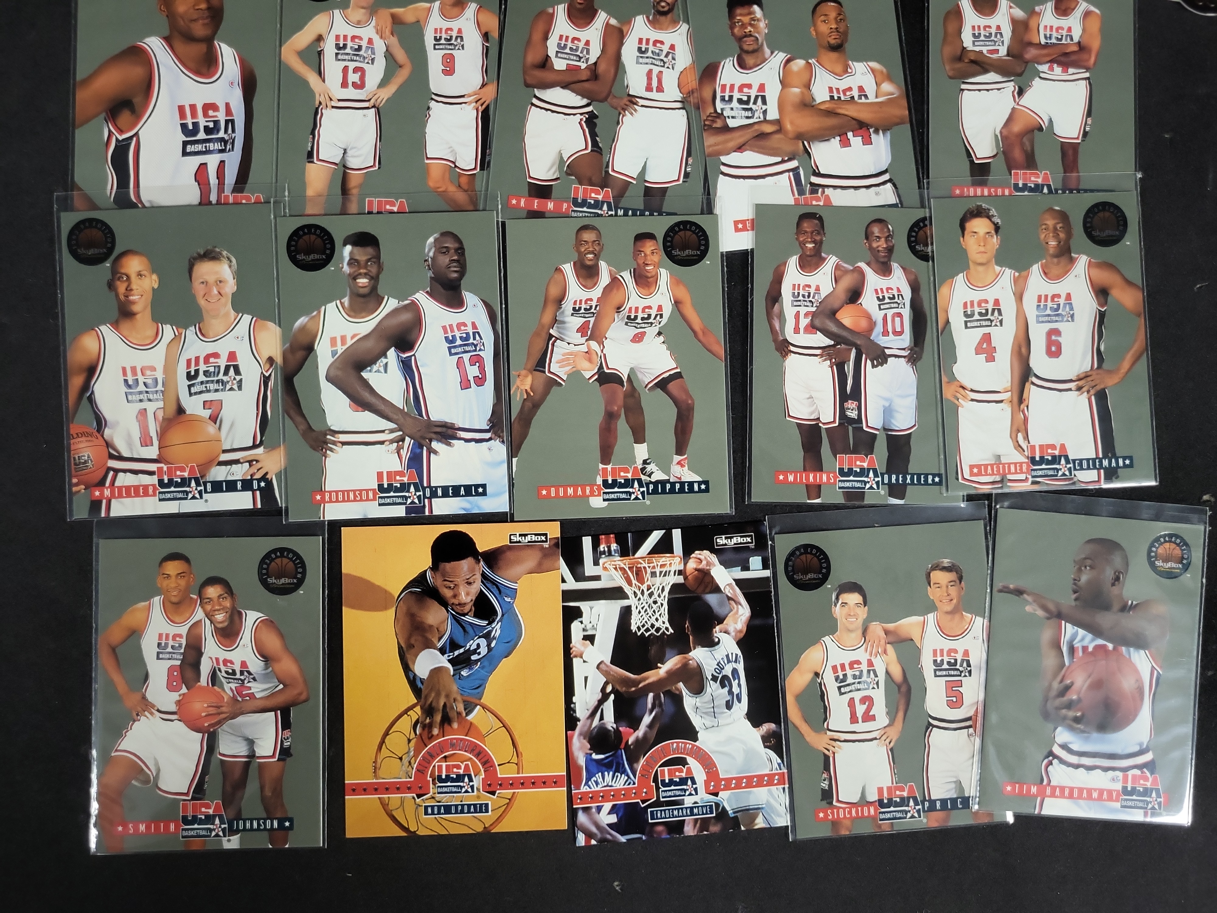 I03818 | A Collection of USA Basketball Trading Cards Featuring Upper Deck and SkyBox Series