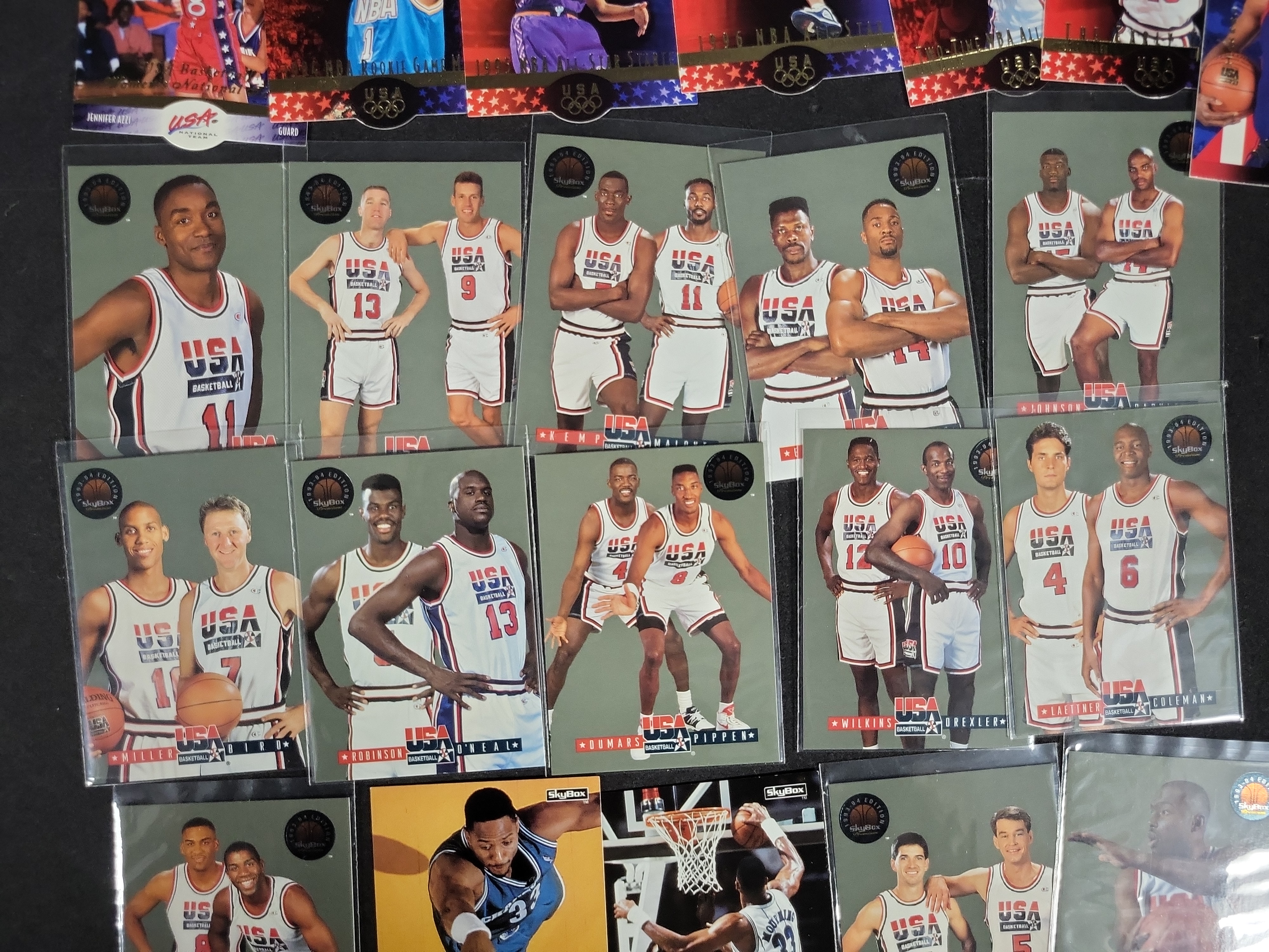 I03818 | A Collection of USA Basketball Trading Cards Featuring Upper Deck and SkyBox Series