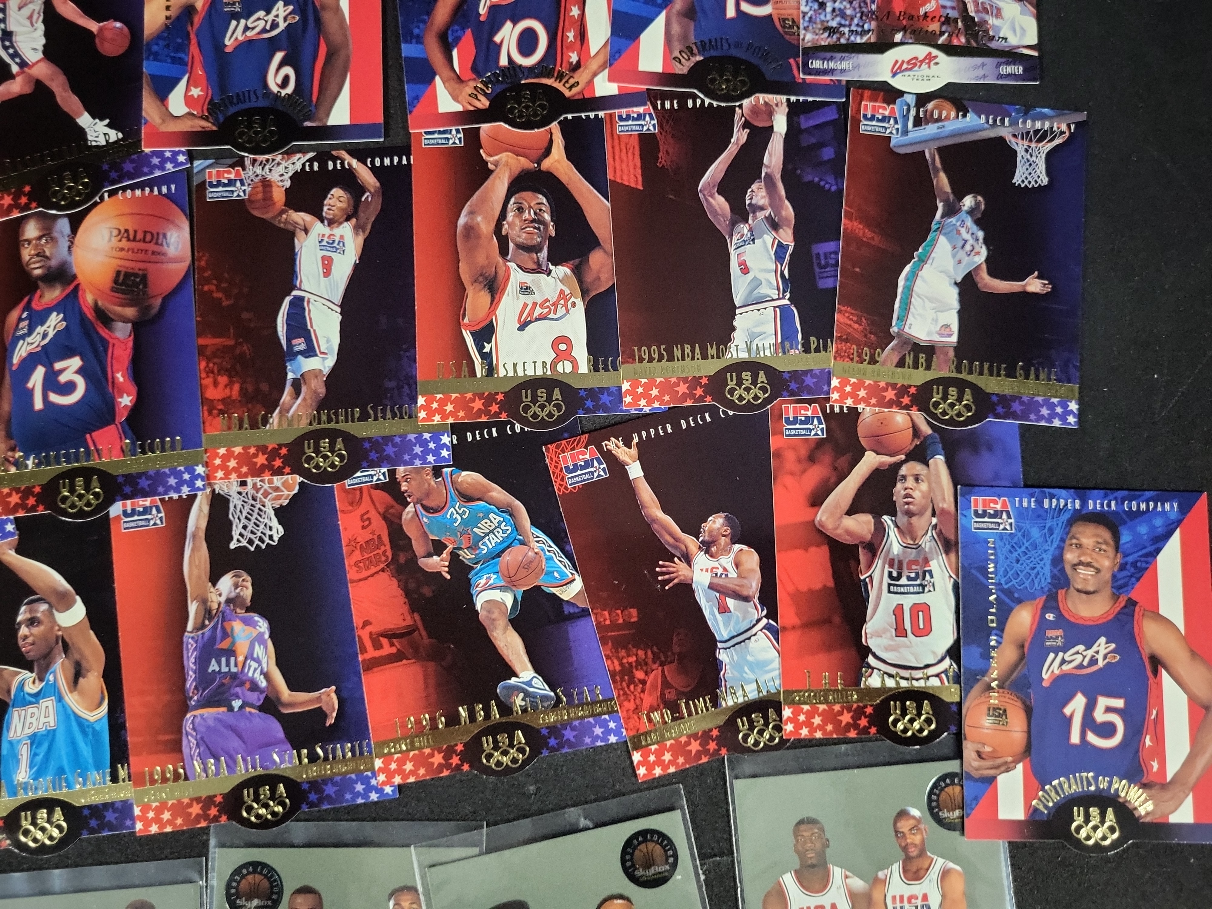 I03818 | A Collection of USA Basketball Trading Cards Featuring Upper Deck and SkyBox Series