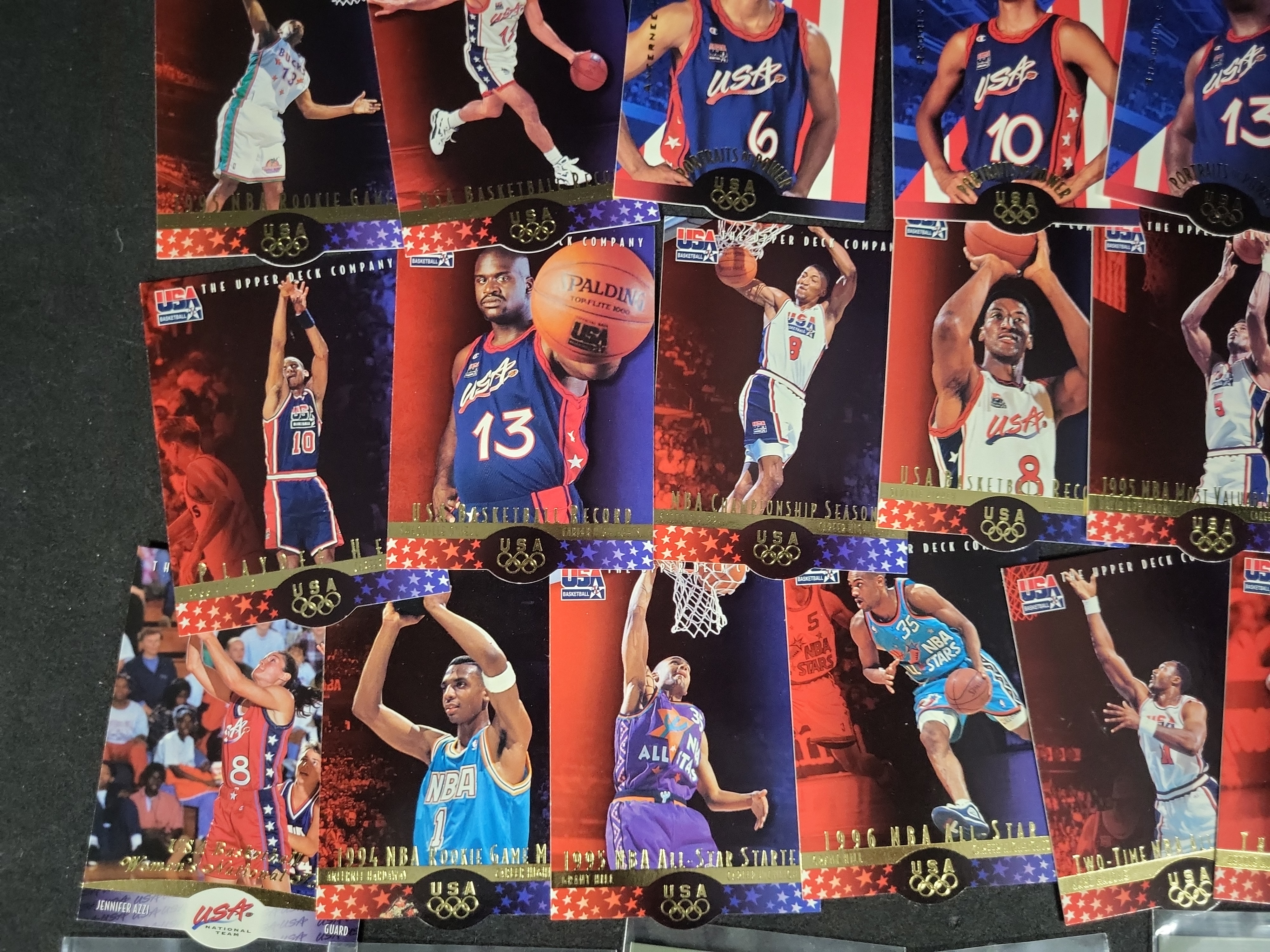I03818 | A Collection of USA Basketball Trading Cards Featuring Upper Deck and SkyBox Series
