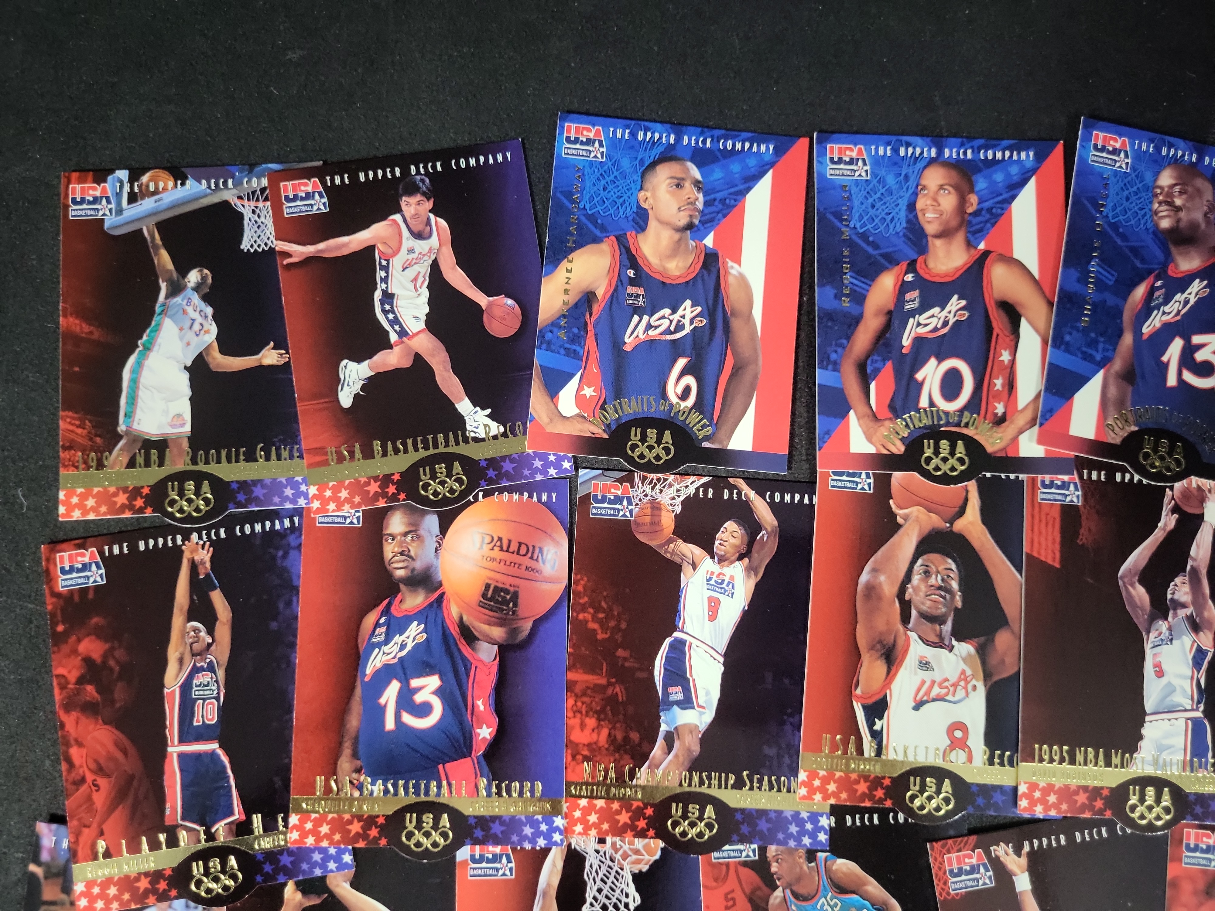 I03818 | A Collection of USA Basketball Trading Cards Featuring Upper Deck and SkyBox Series