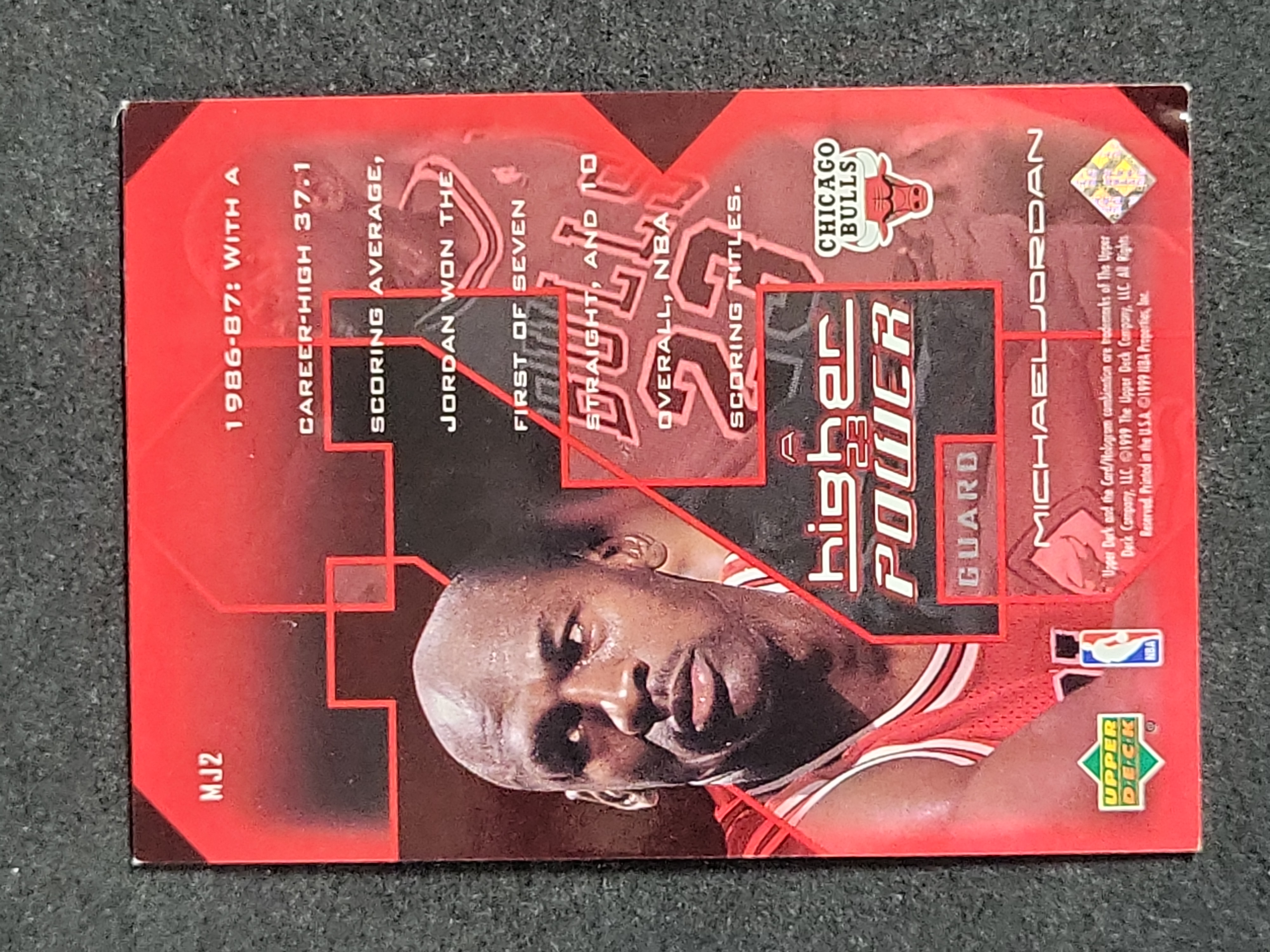 I03882 | 1999-00 Upper Deck Michael Jordan A Higher Power Insert Card MJ2