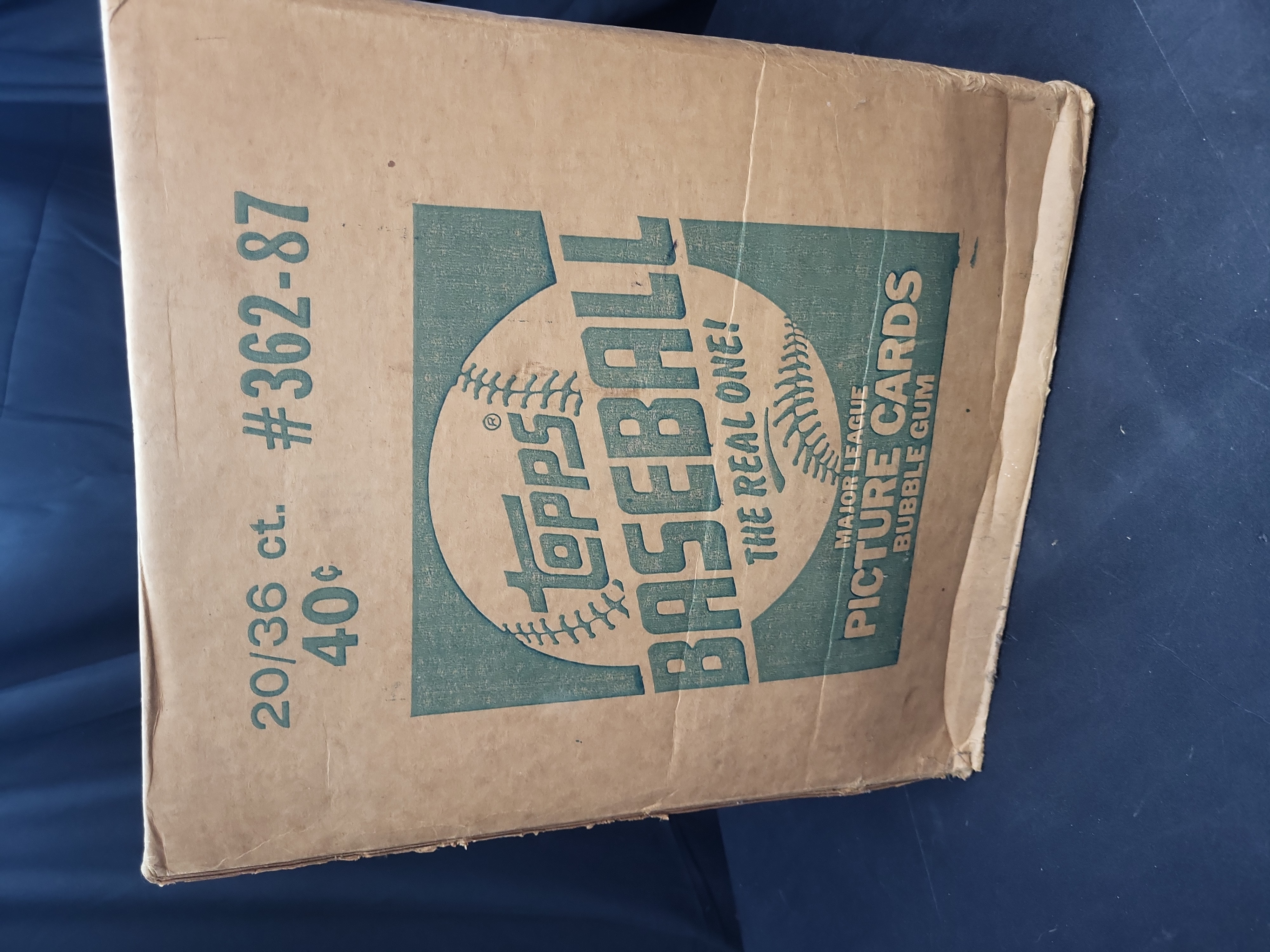 I03169 | Full 1987 Topps Baseball Wax Box Case Complete
