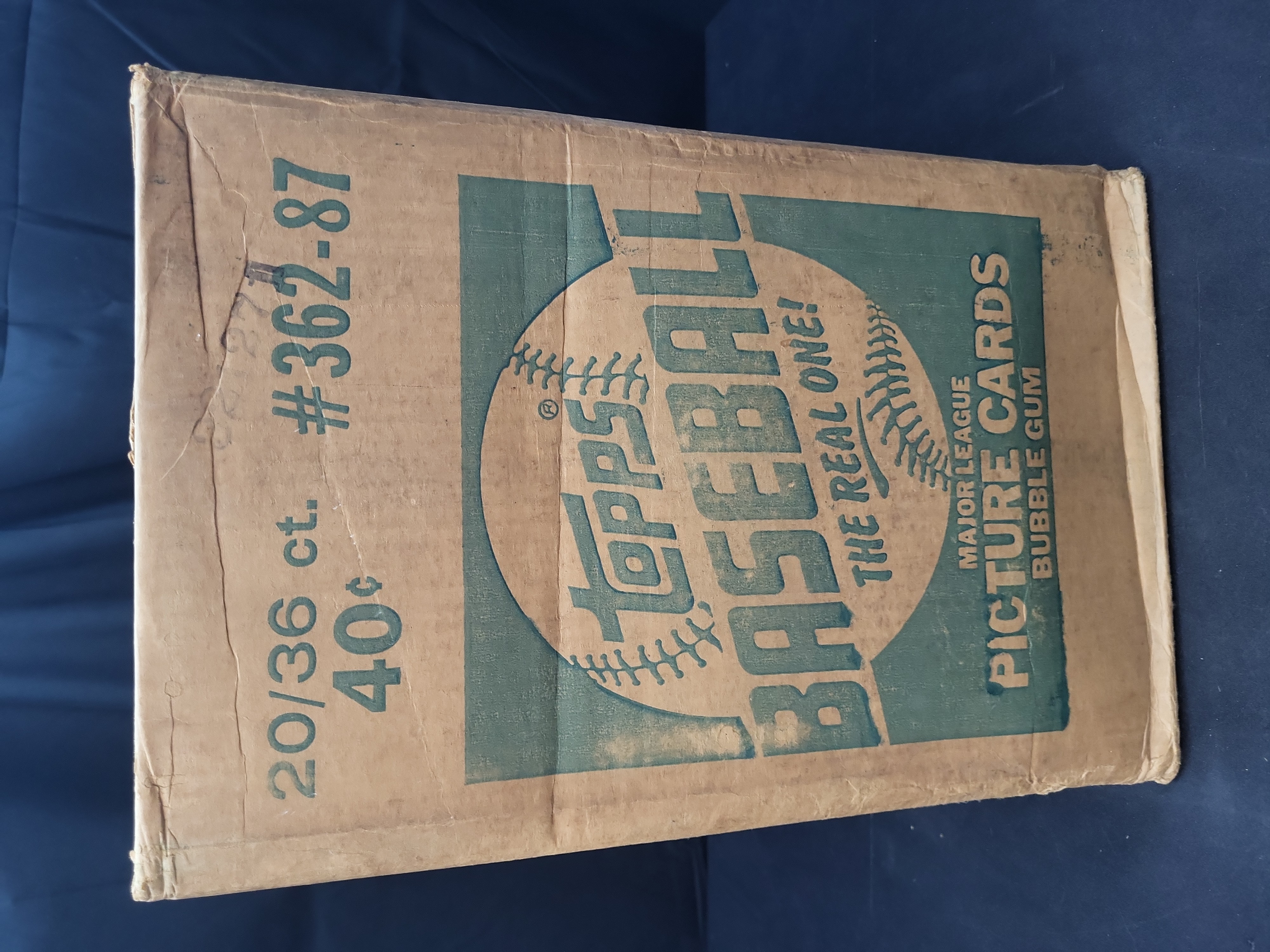 I03169 | Full 1987 Topps Baseball Wax Box Case Complete