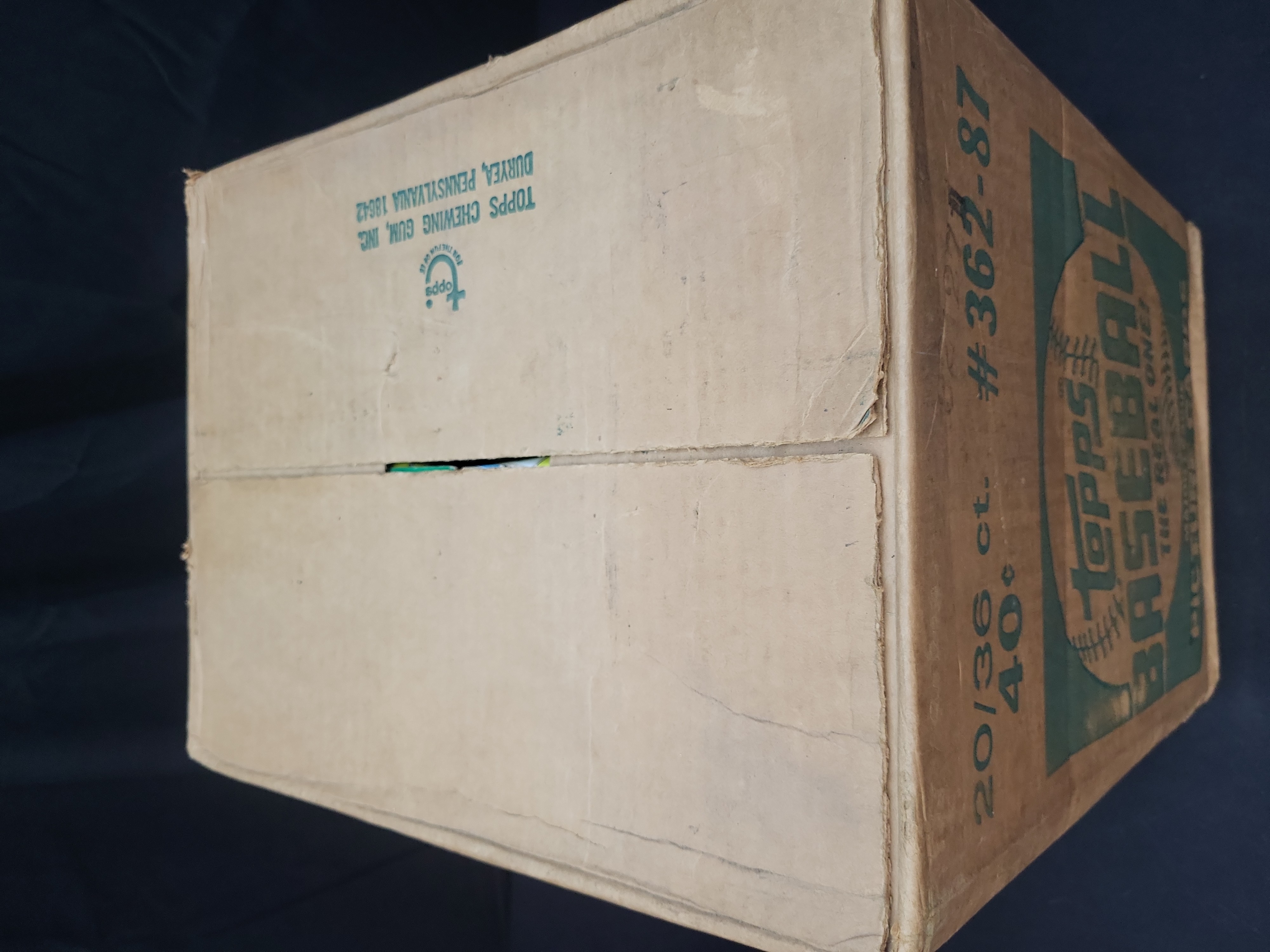 I03169 | Full 1987 Topps Baseball Wax Box Case Complete