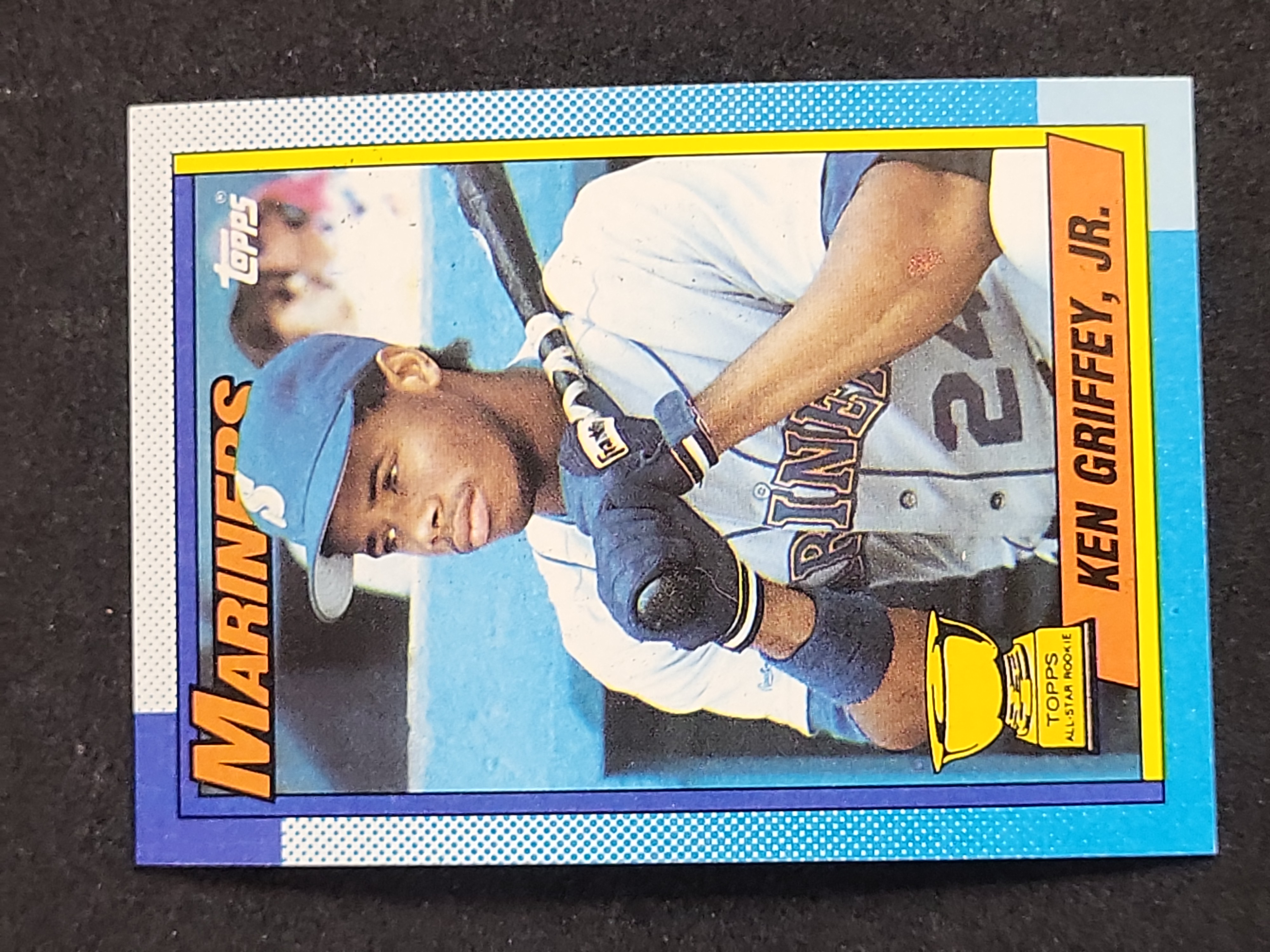 I03883 | 1990 Topps Ken Griffey Jr. All-Star Rookie Card Number 336 Bloody Arm Error