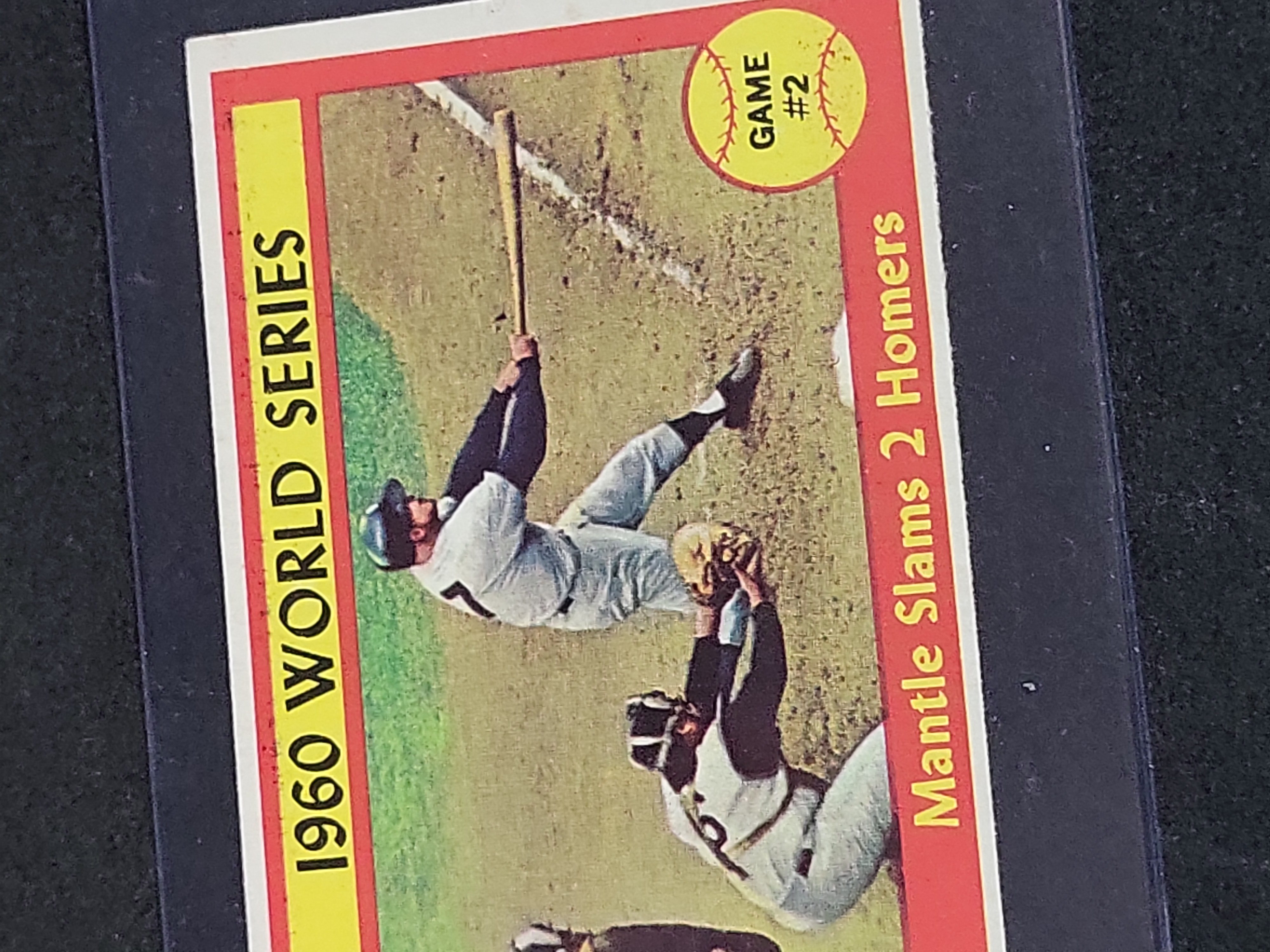 I03875 | 1961 Topps Mickey Mantle Baseball Card #307 World Series Game 2