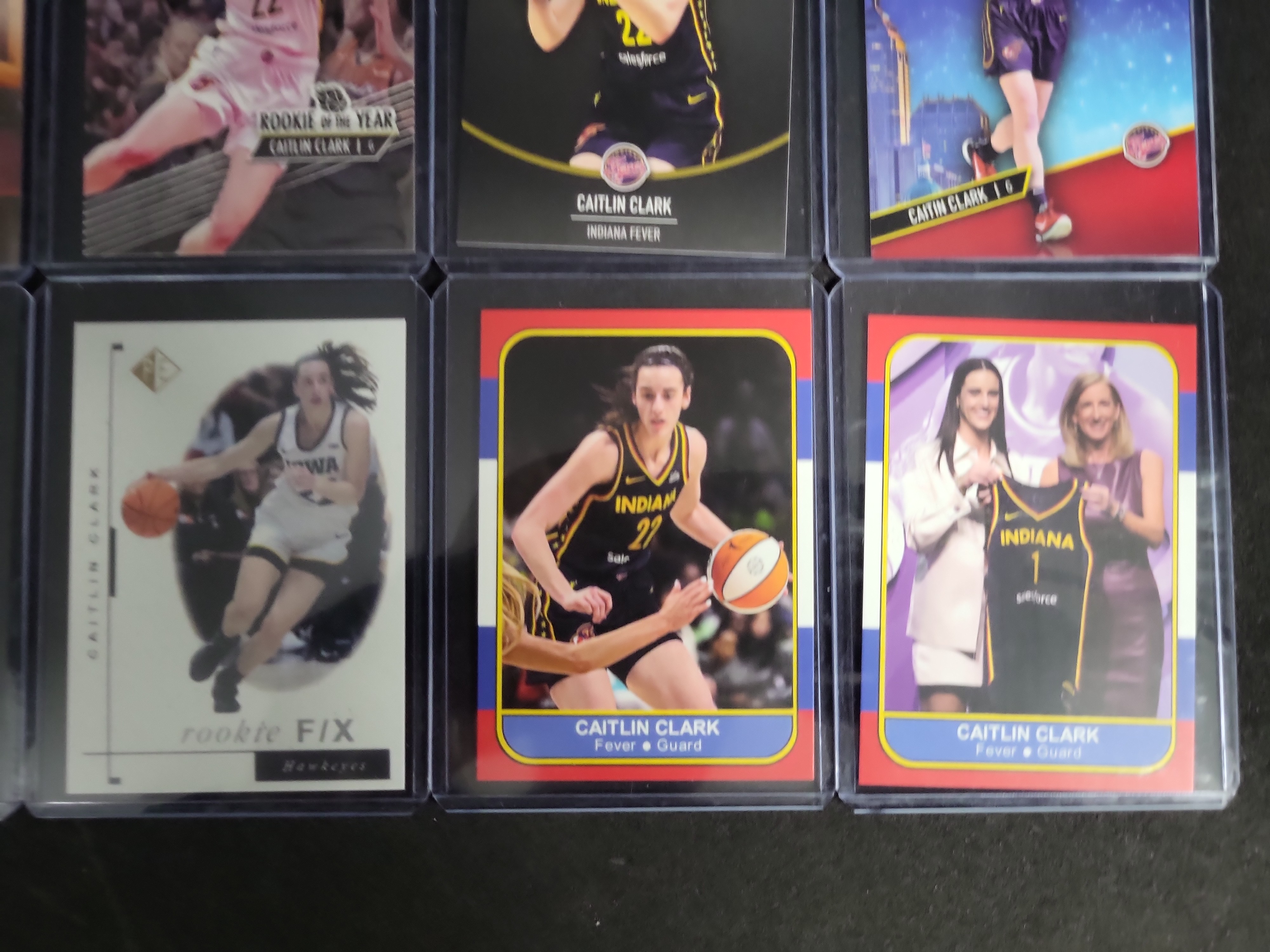 I03274 | A Group of Eight Caitlin Clark Novelty and Custom Rookie Themed Trading Cards