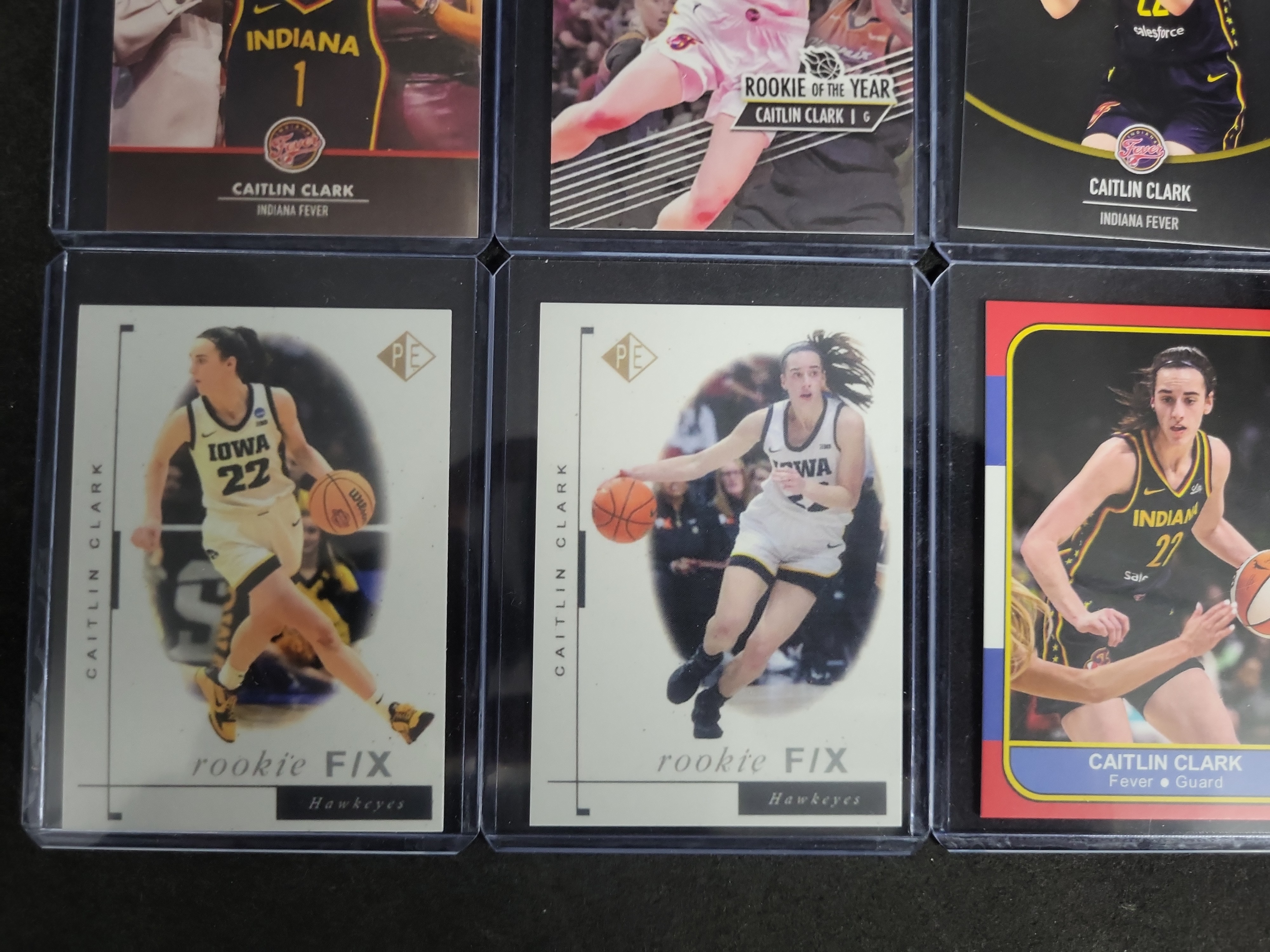 I03274 | A Group of Eight Caitlin Clark Novelty and Custom Rookie Themed Trading Cards