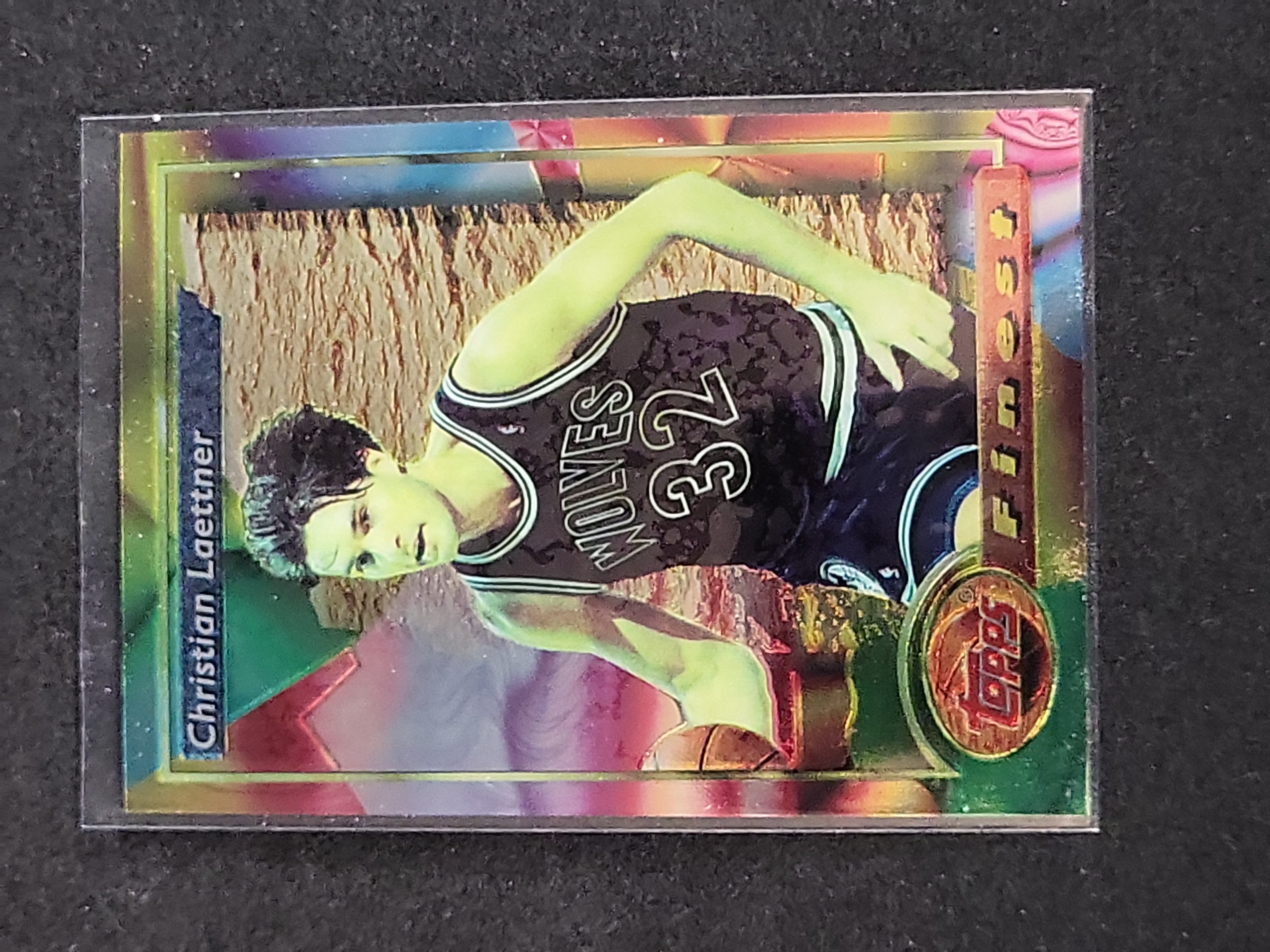 I03155 | 1993-94 Topps Finest Christian Laettner Minnesota Timberwolves Card #130