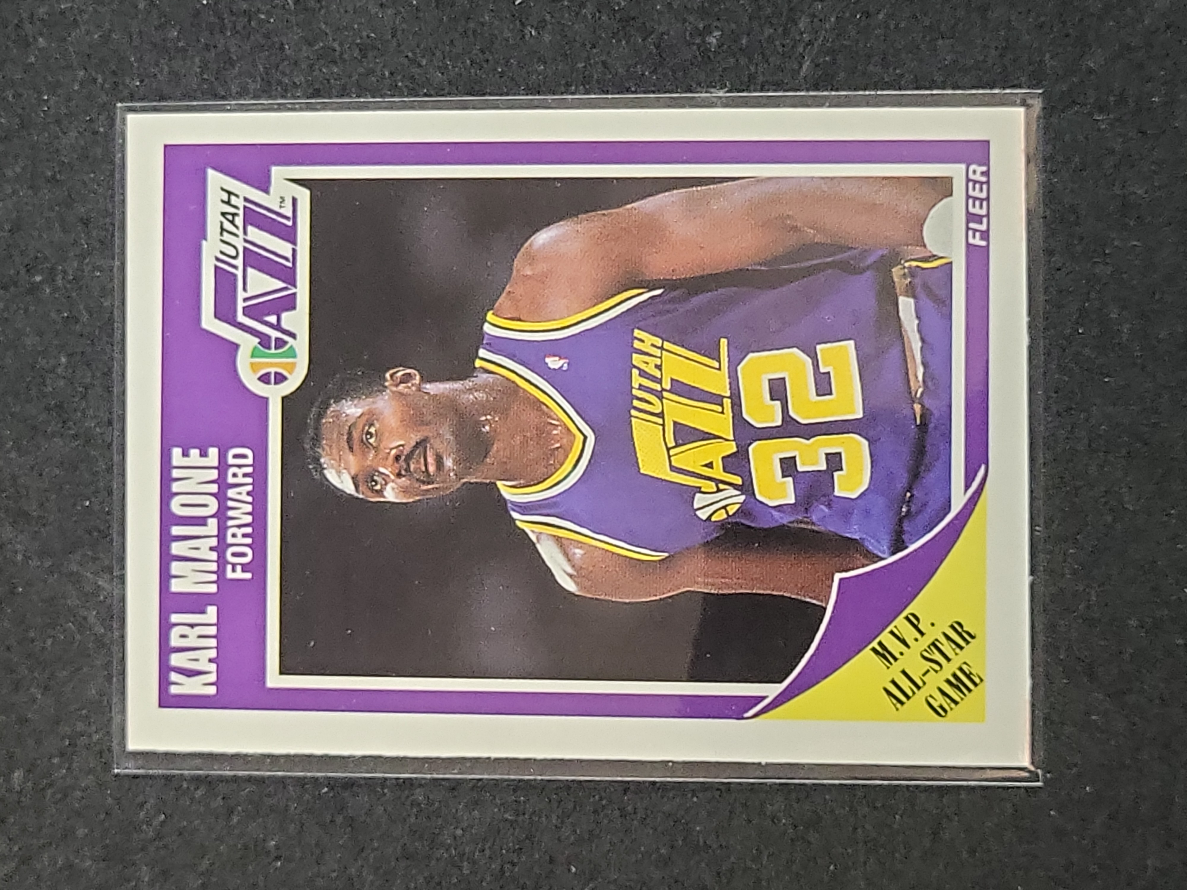 I03149 | 1989 Fleer Karl Malone Utah Jazz Card Number 155