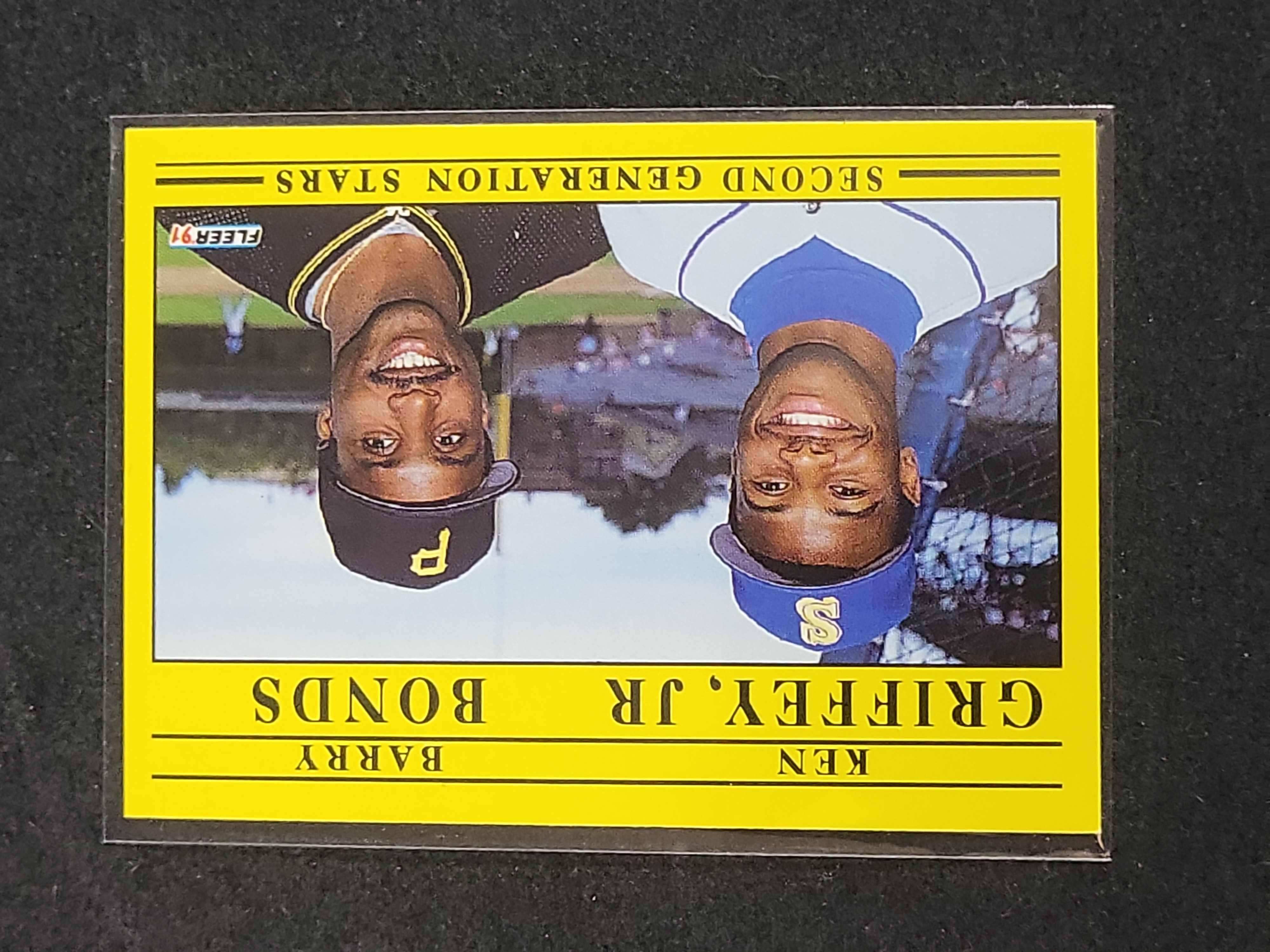 I03159 | 1991 Fleer #710 Barry Bonds and Ken Griffey Jr. Second Generation Stars Trading Card