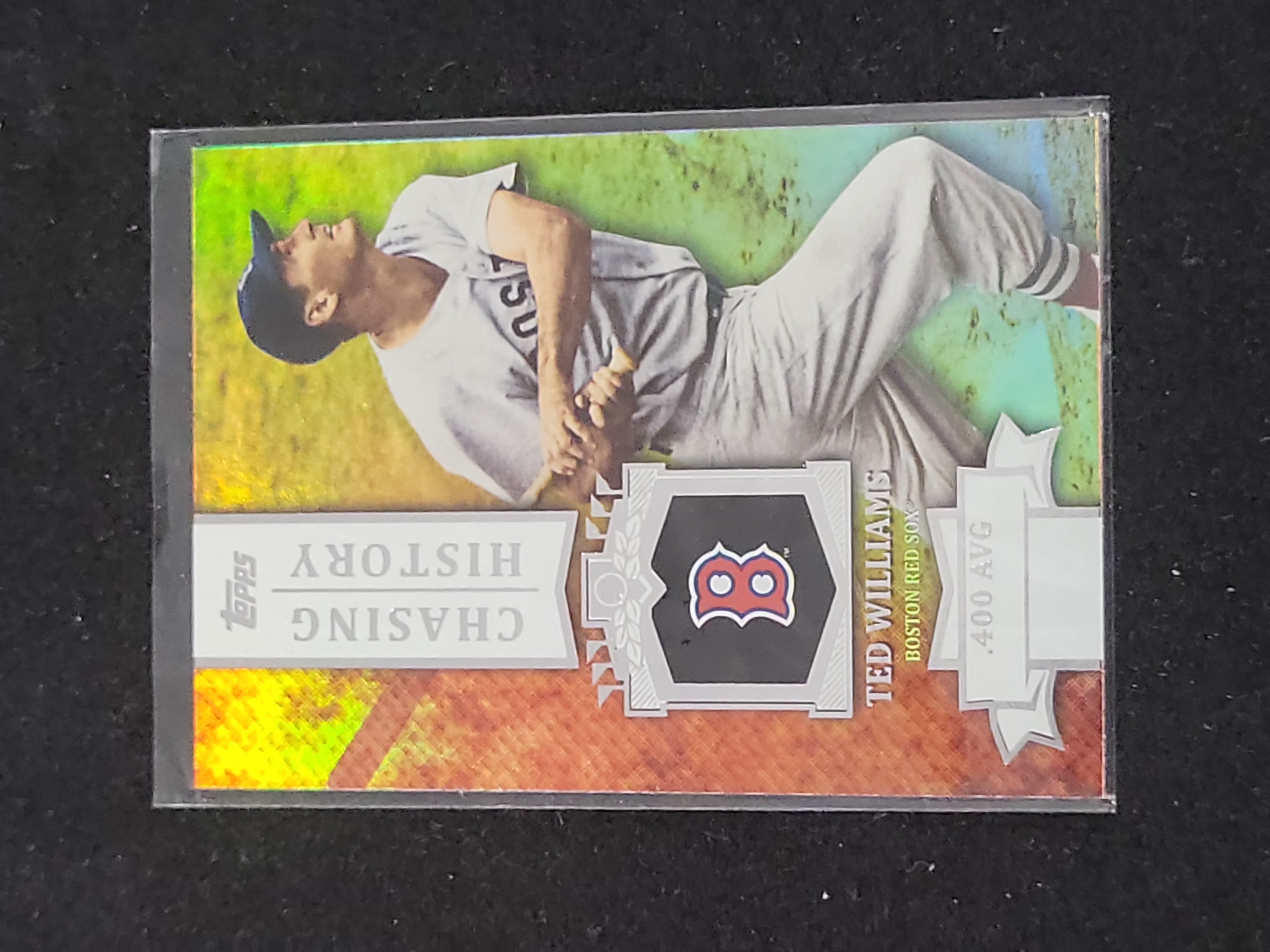 I01610 | 2013 Topps Chasing History Ted Williams Holofoil Insert Card CH-33