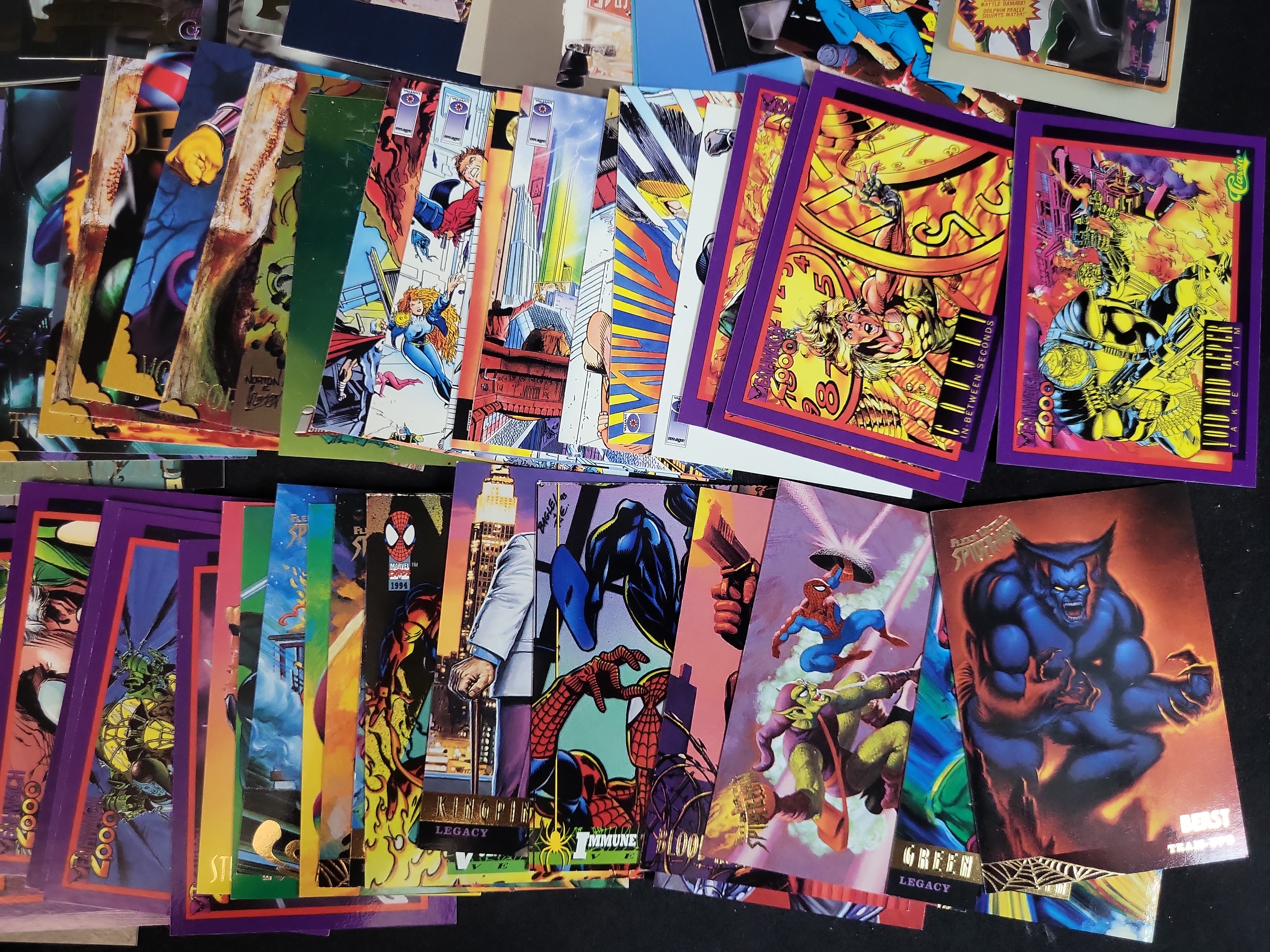 I03086 | An Assortment of Vintage Non-Sport Trading Cards Including Marvel Disney and Historical Series