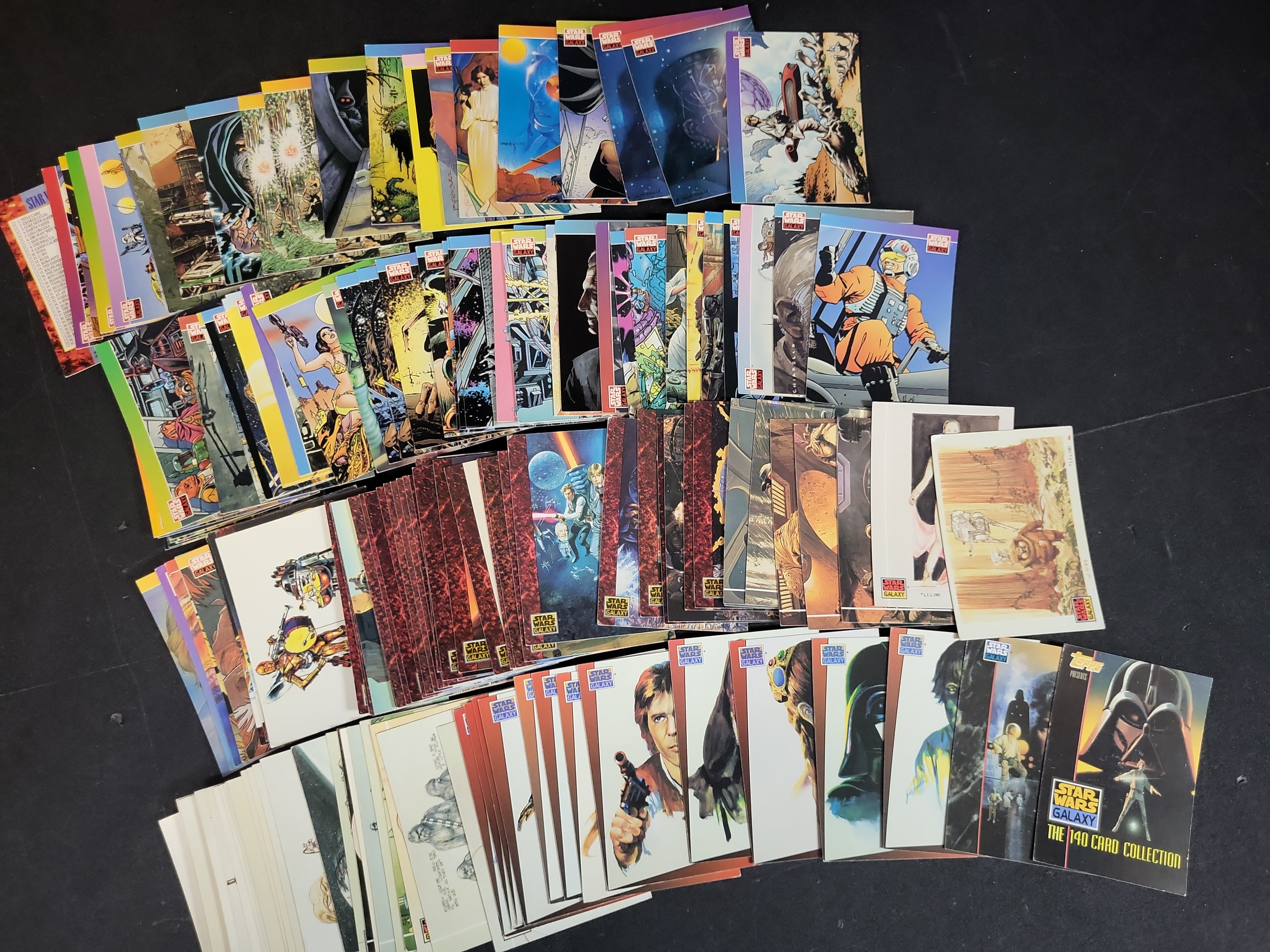 I03938 | A Collection of 1993 Topps Star Wars Galaxy Series 1 Trading Cards