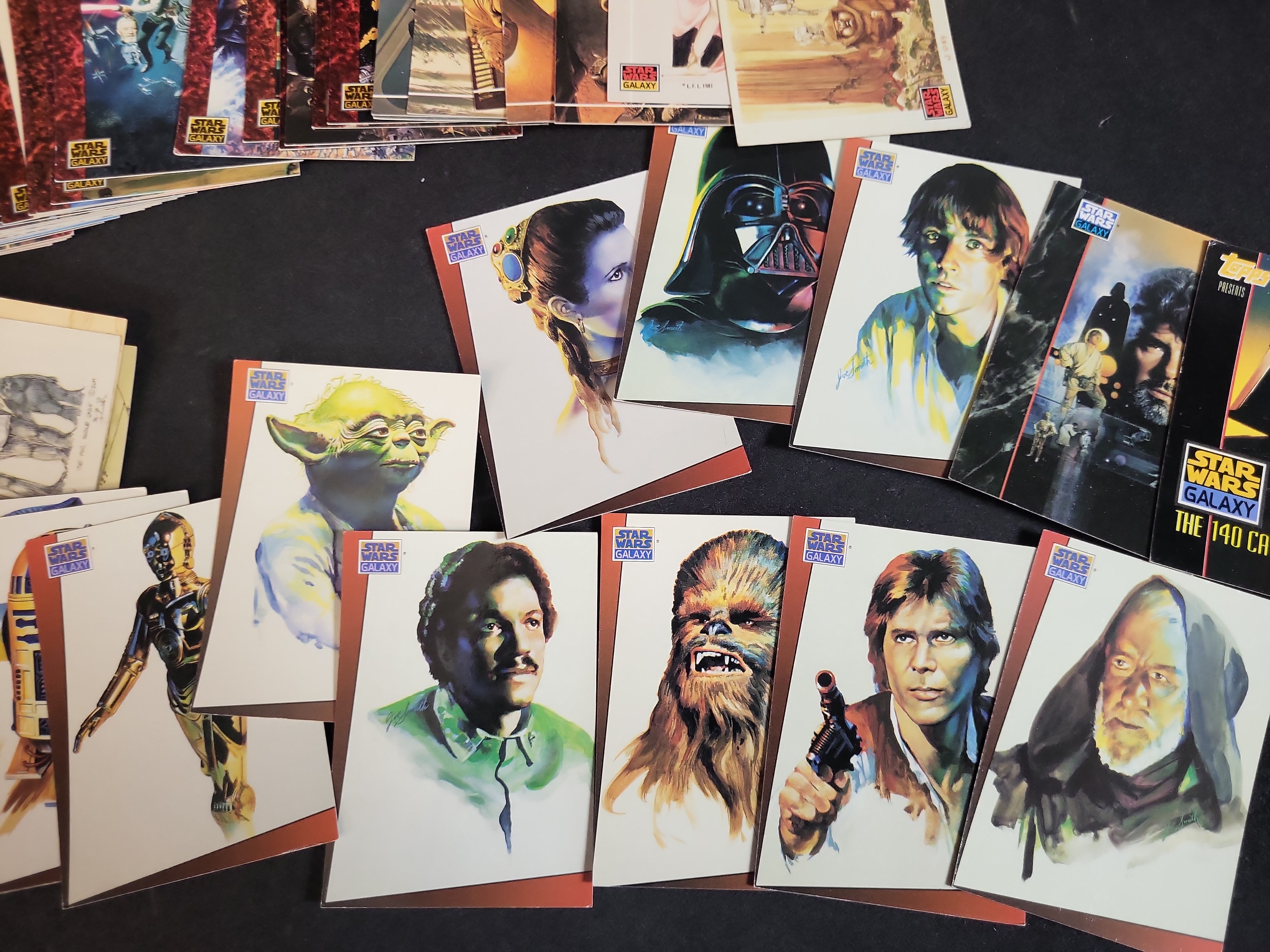 I03938 | A Collection of 1993 Topps Star Wars Galaxy Series 1 Trading Cards