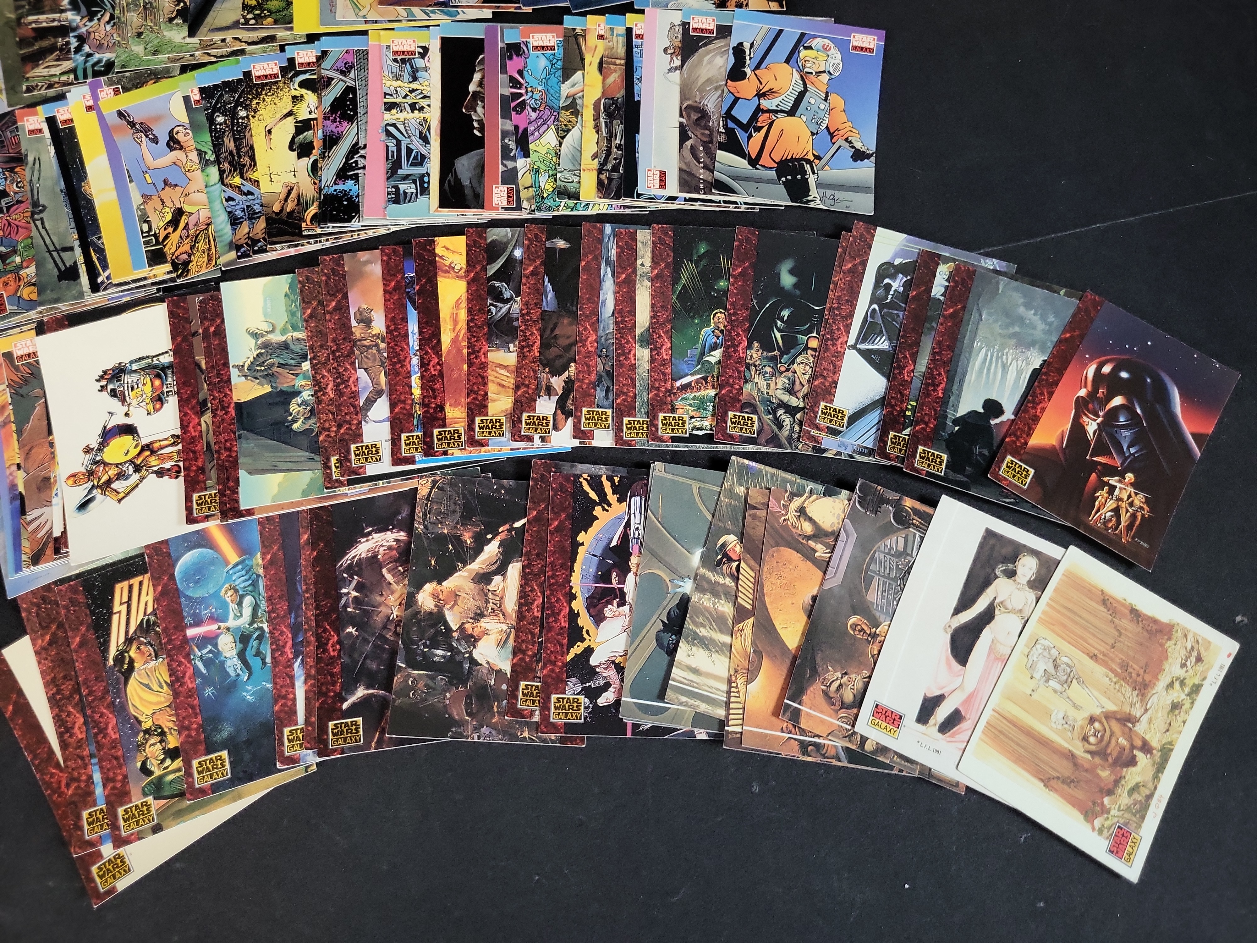 I03938 | A Collection of 1993 Topps Star Wars Galaxy Series 1 Trading Cards
