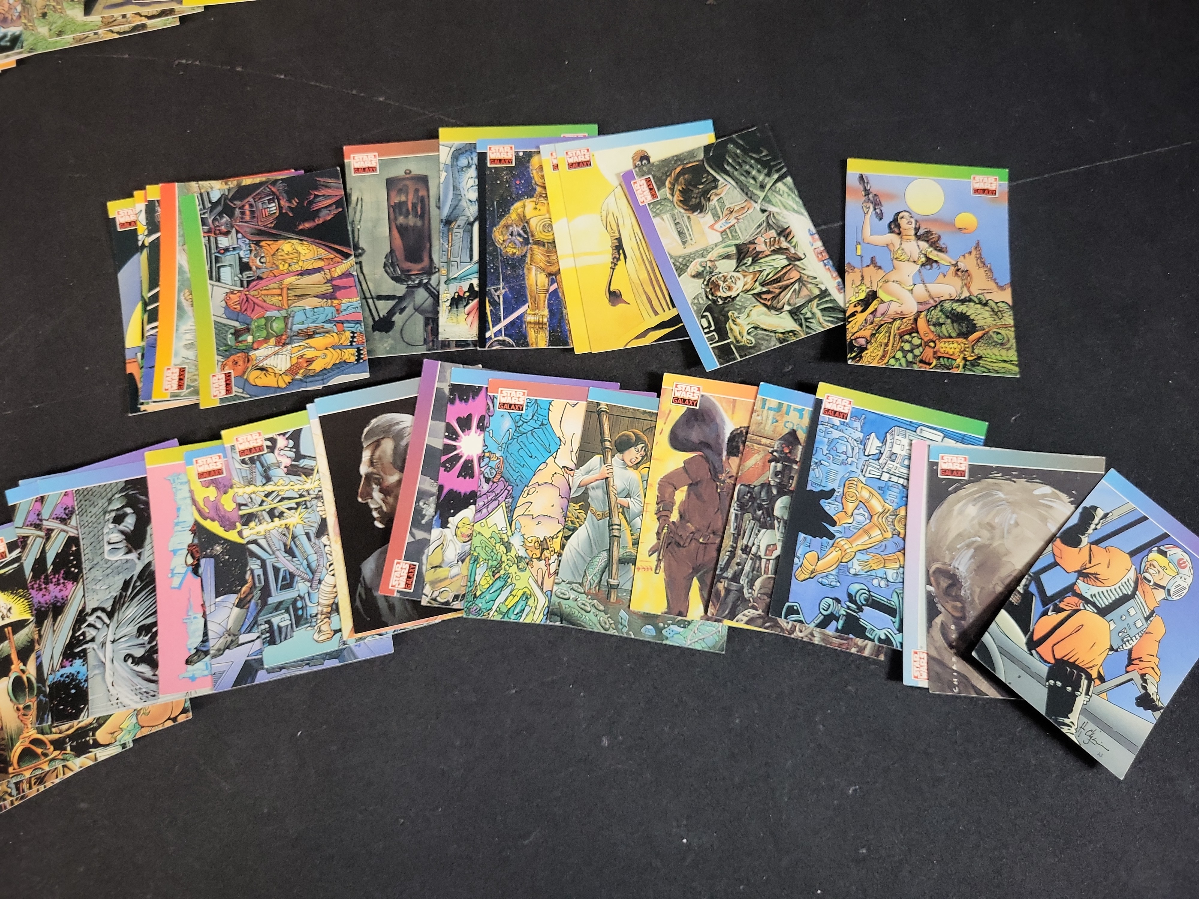I03938 | A Collection of 1993 Topps Star Wars Galaxy Series 1 Trading Cards
