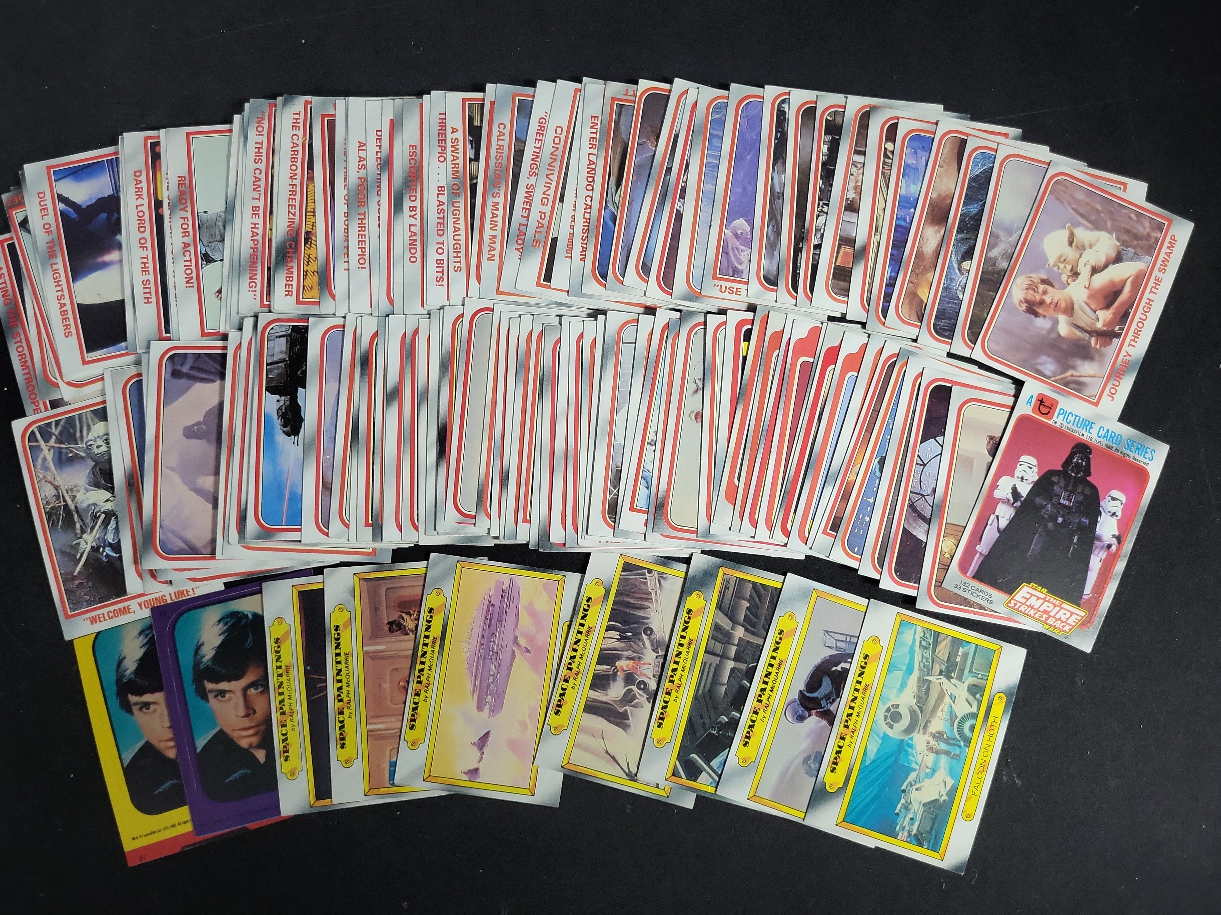 I03449 | A Collection of Vintage Topps Star Wars The Empire Strikes Back Trading Cards 1980