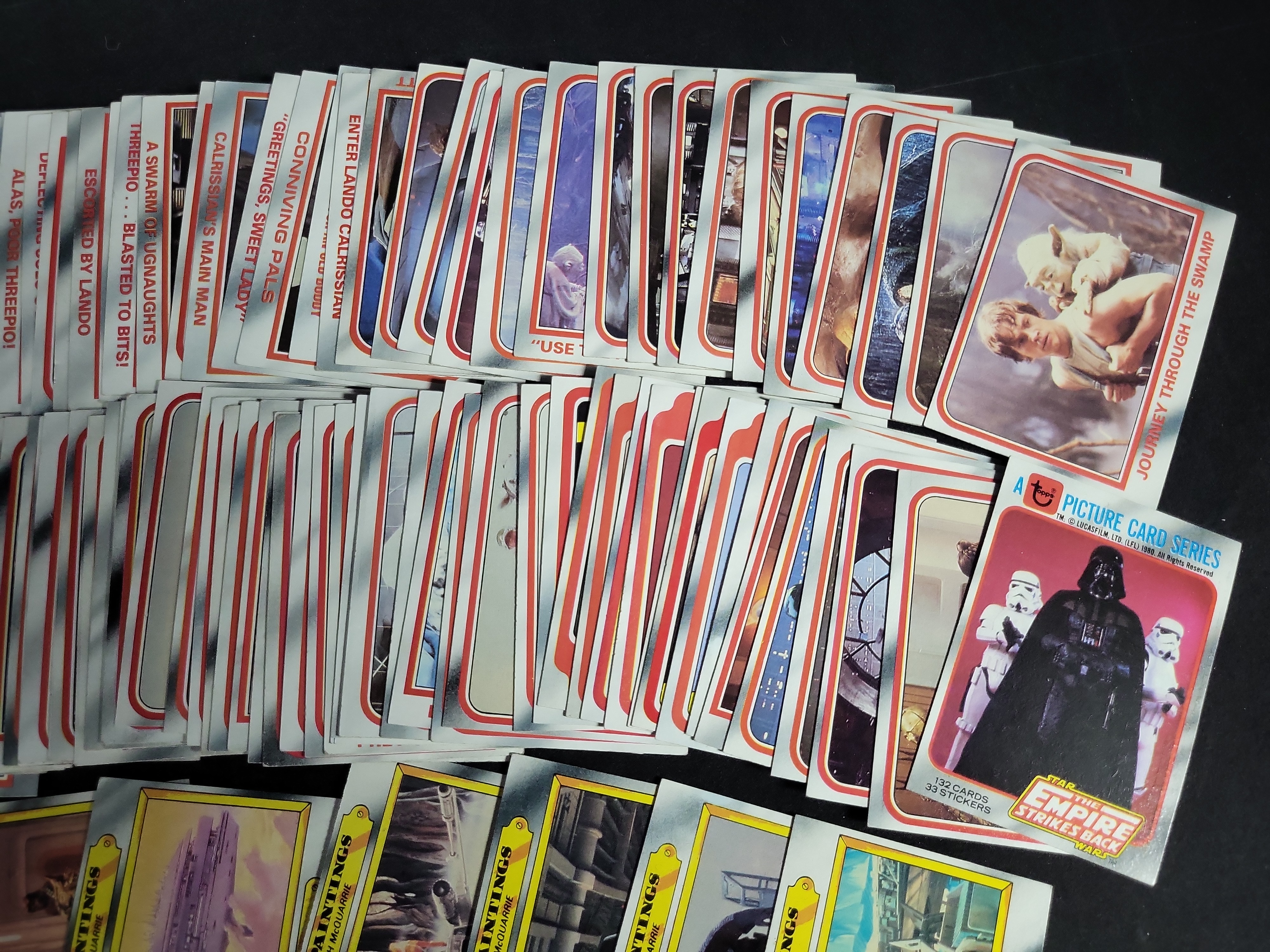 I03449 | A Collection of Vintage Topps Star Wars The Empire Strikes Back Trading Cards 1980