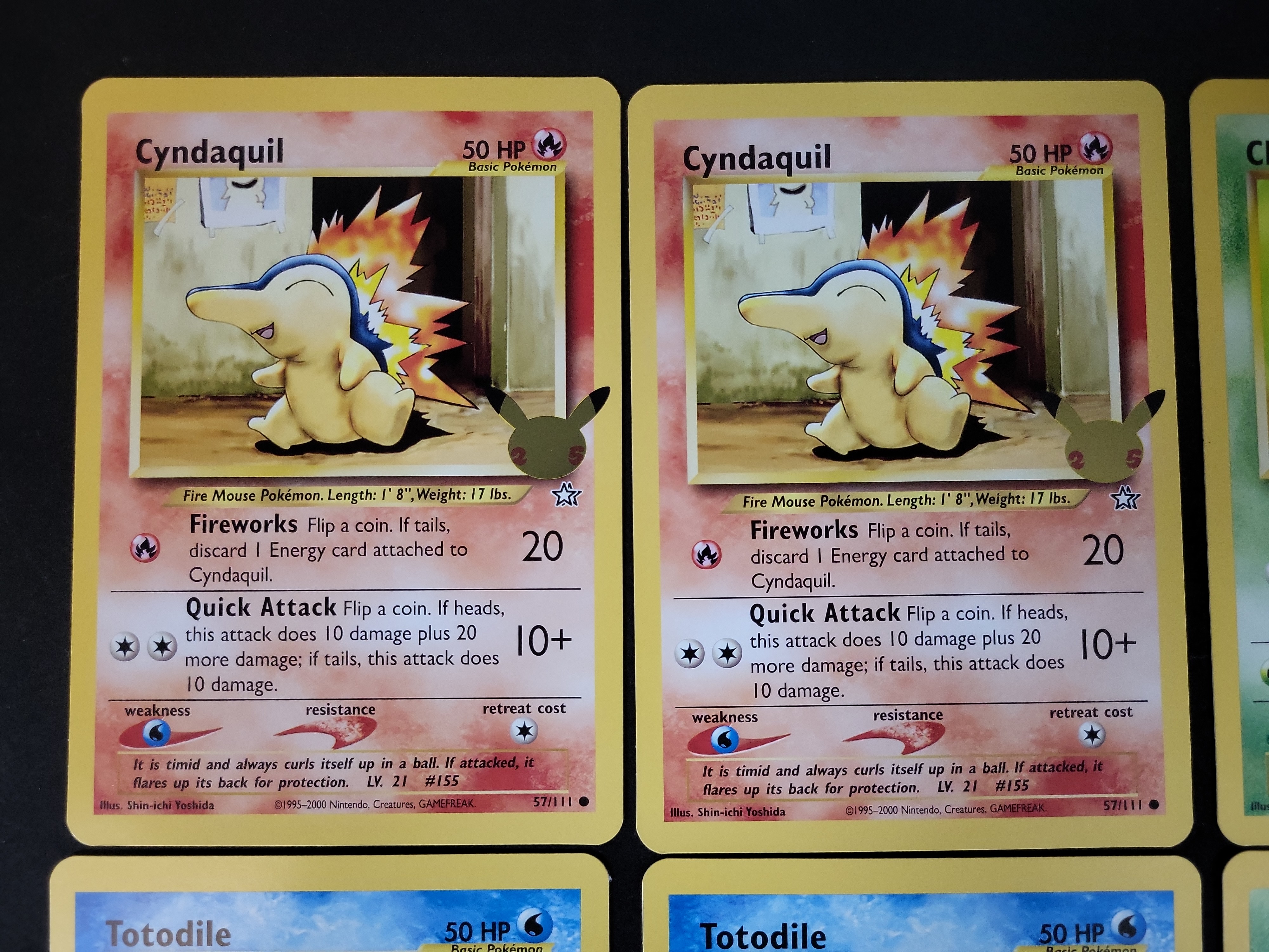 I02885 | A Collection of Pokémon TCG Johto First Partner Pack Jumbo Cards