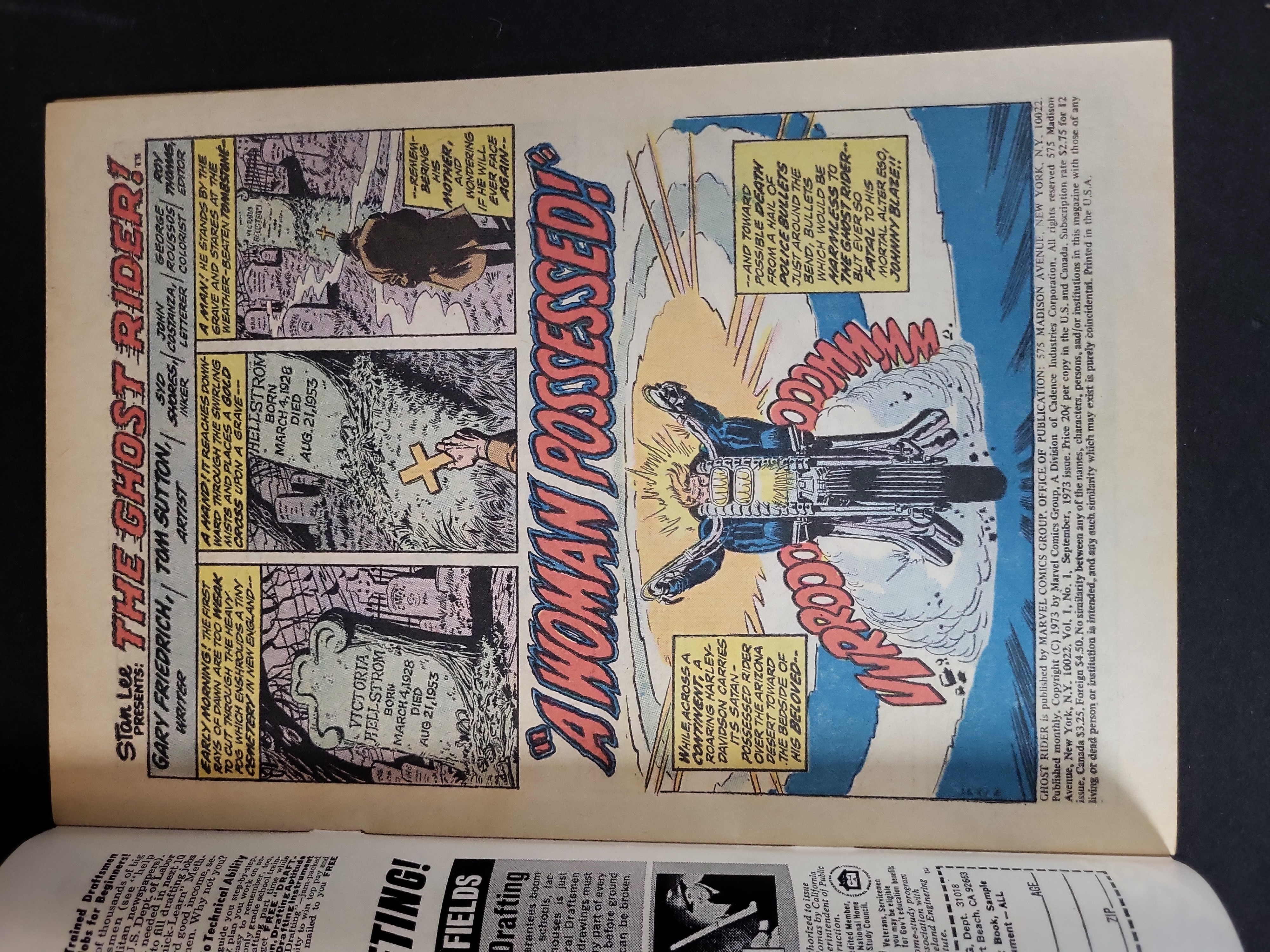 I03751 | Marvel Comics Ghost Rider Issue Number 1 September 1973
