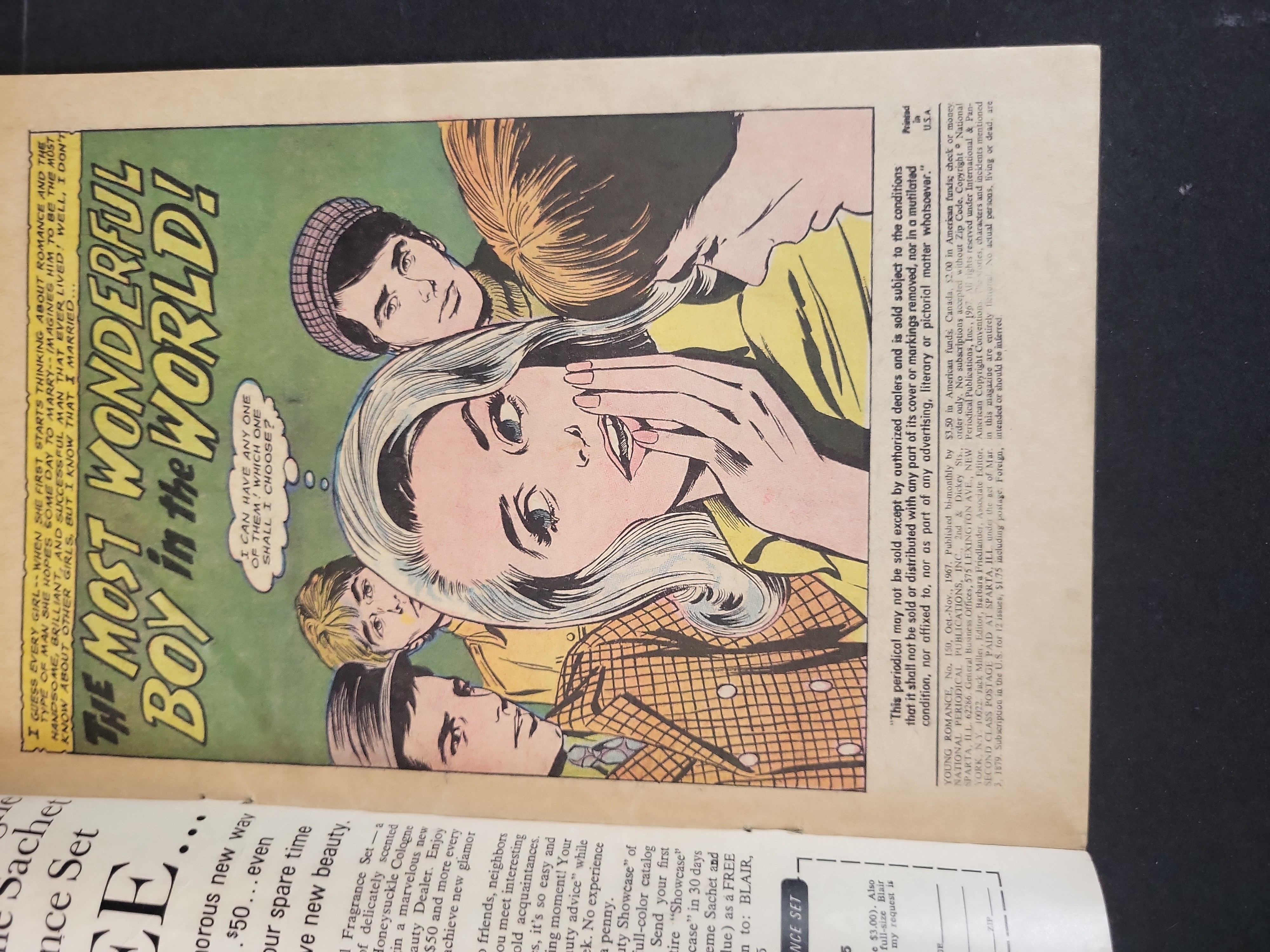 I03771 | Young Romance #150 November 1967 DC Comics Jay Scott Pike Cover Art